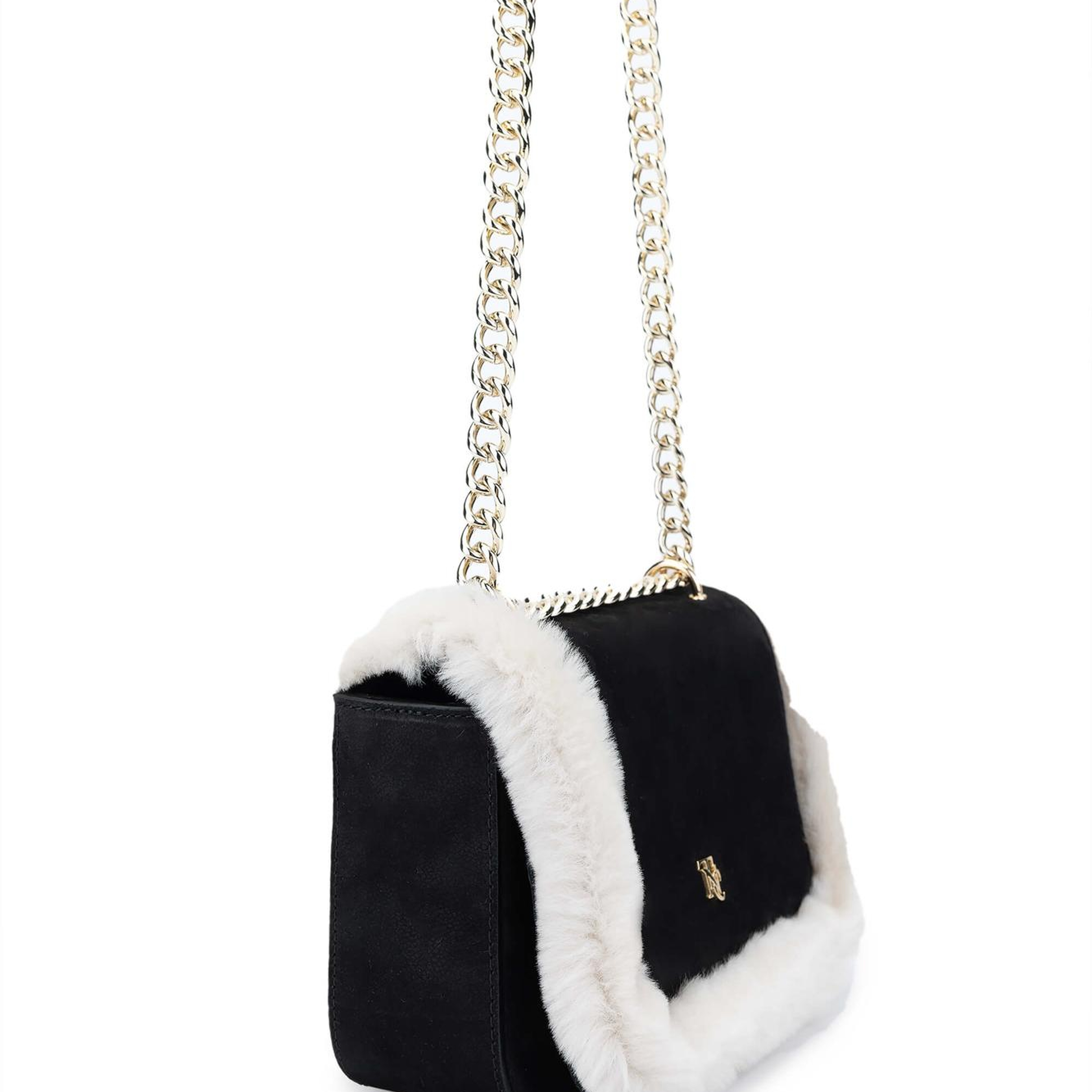 Tamer Tanca Kadın Hakiki Deri Siyah Nubuk Omuz Çanta