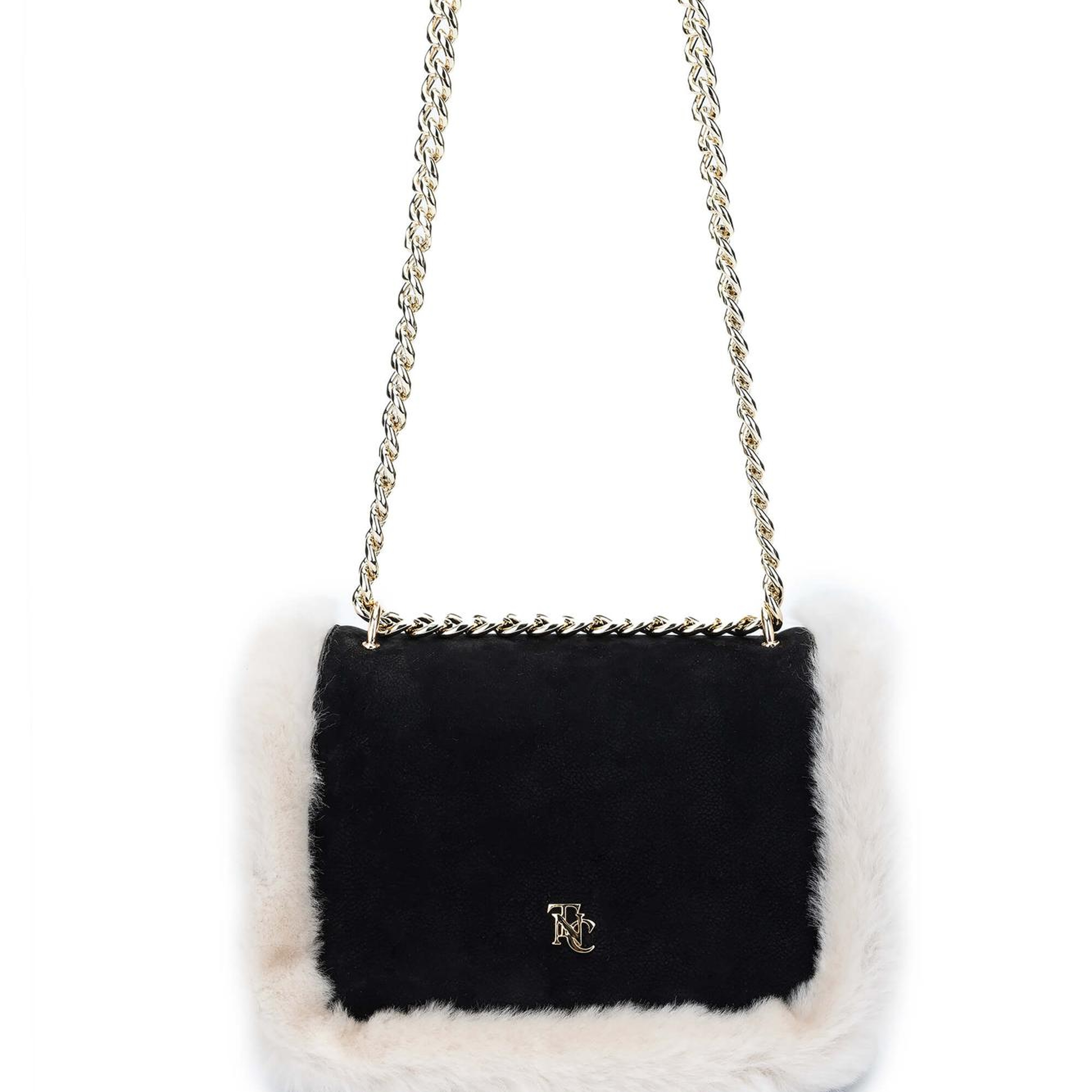 Tamer Tanca Kadın Hakiki Deri Siyah Nubuk Omuz Çanta