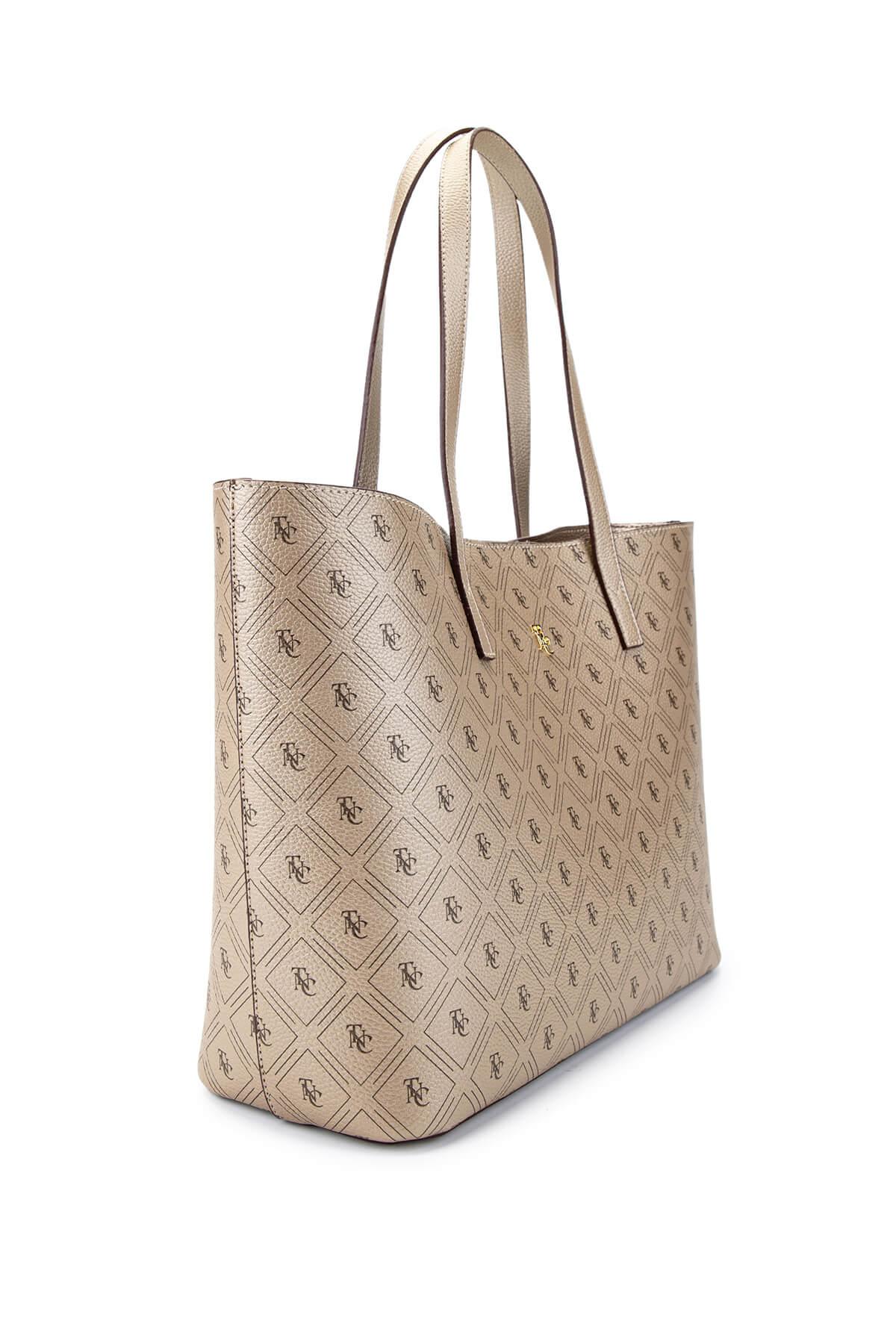 Tamer Tanca Kadın Vegan Altın Omuz Çanta