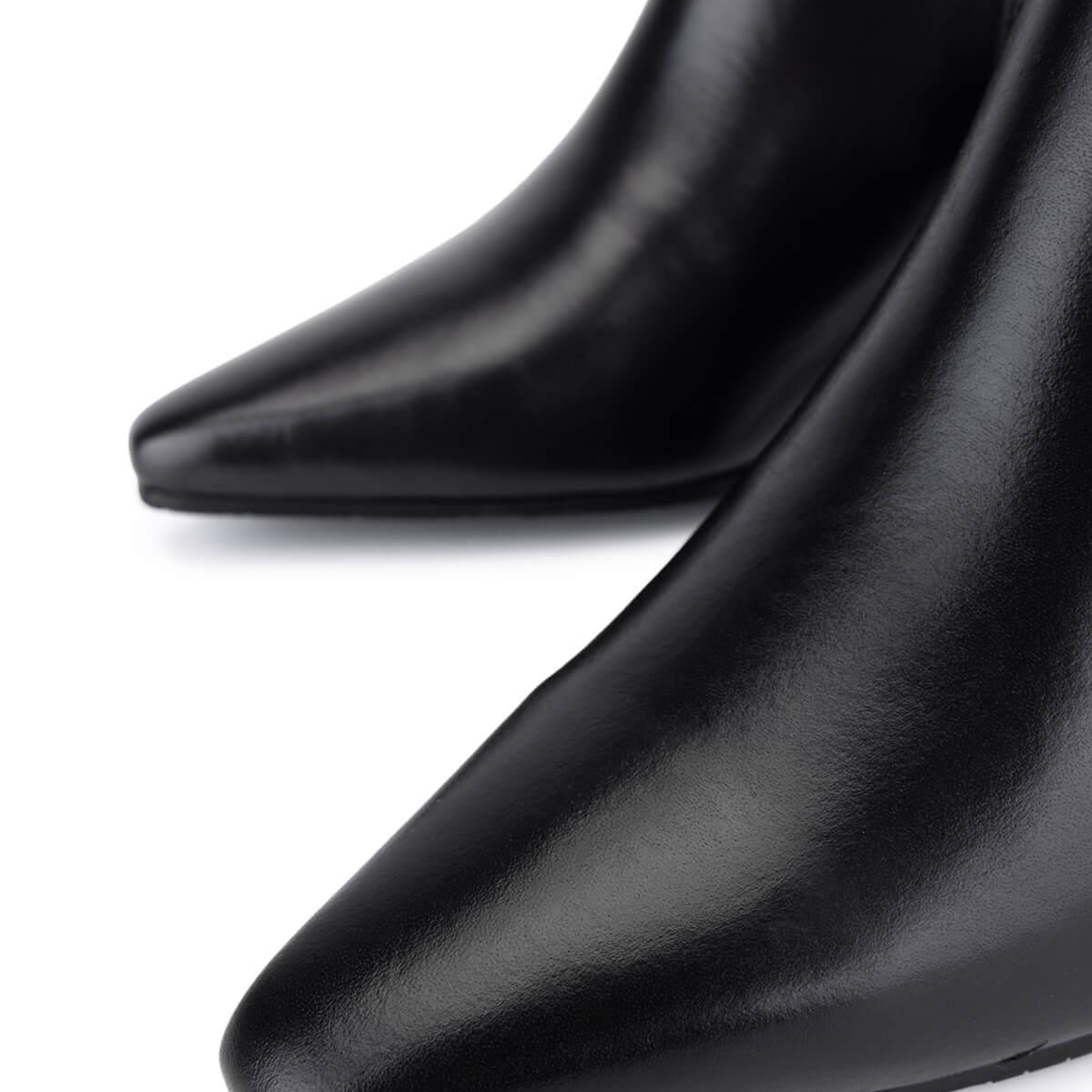 Tamer Tanca Kadın Hakiki Deri Siyah Klasik Çizme