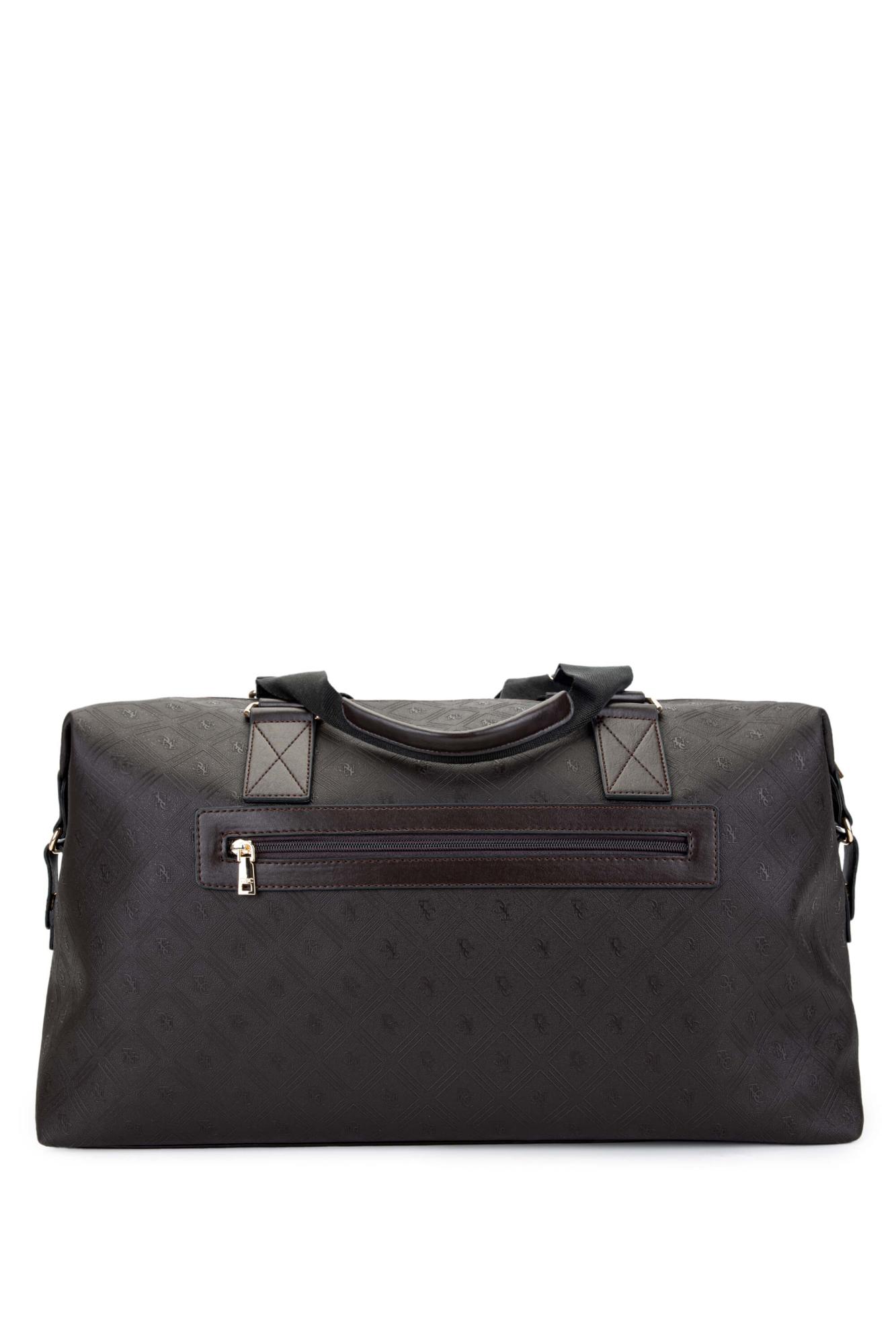 Tamer Tanca Kadın Vegan Kahverengi El Valizi Çanta