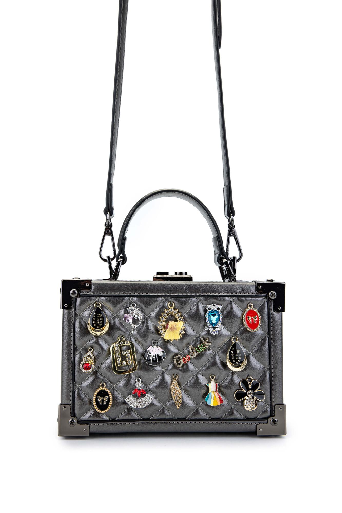 Tamer Tanca Kadın Vegan Metalik Kol Çantası