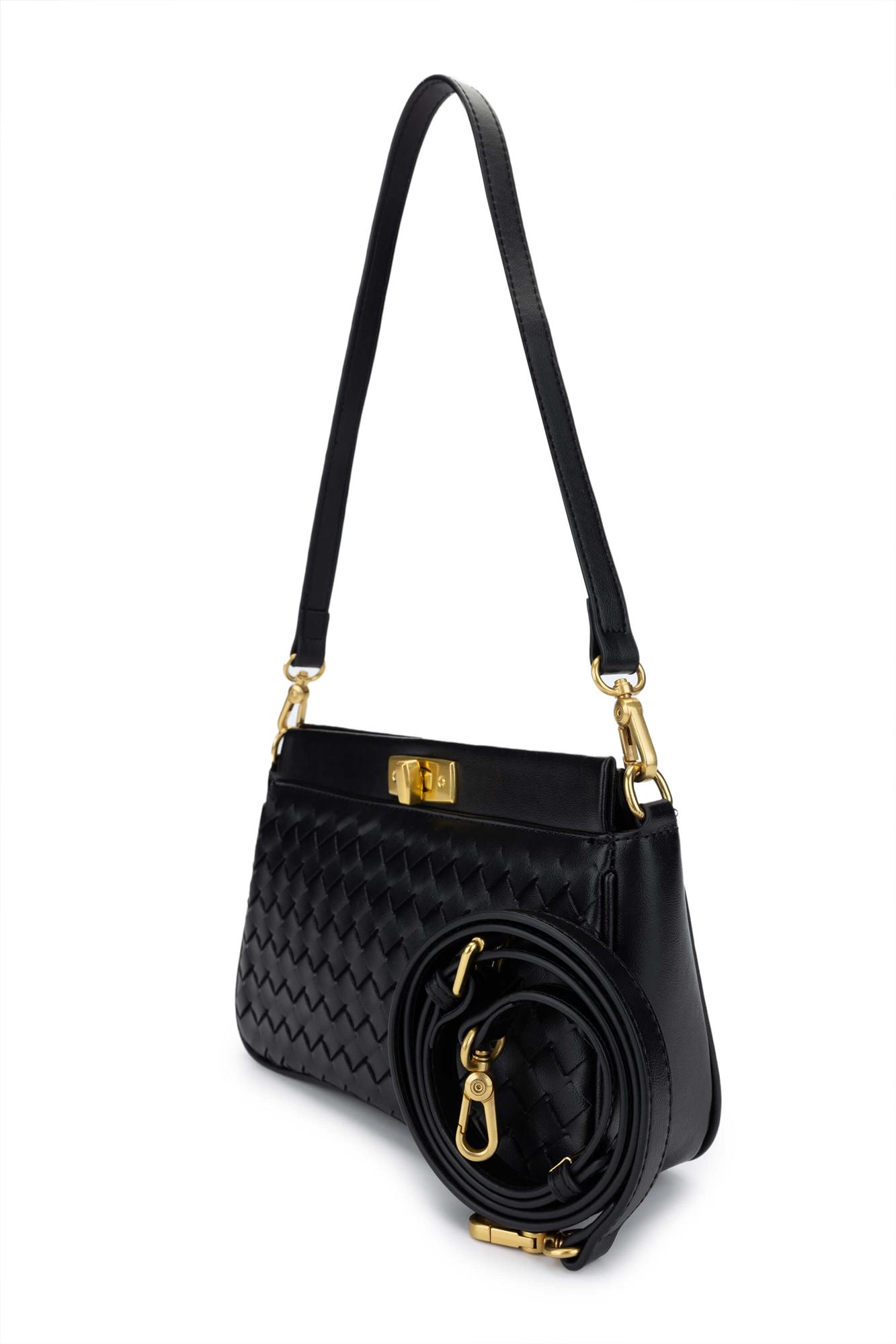 Tamer Tanca Kadın Vegan Siyah Omuz Çanta