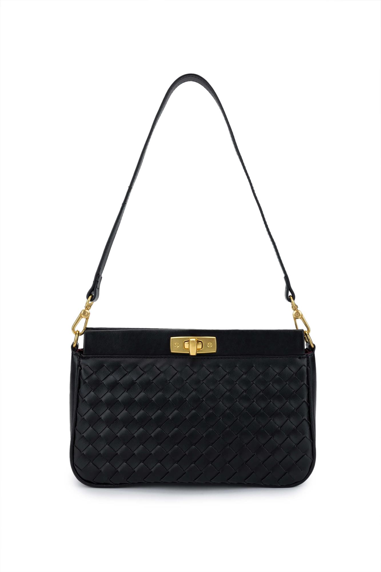 Tamer Tanca Kadın Vegan Siyah Omuz Çanta