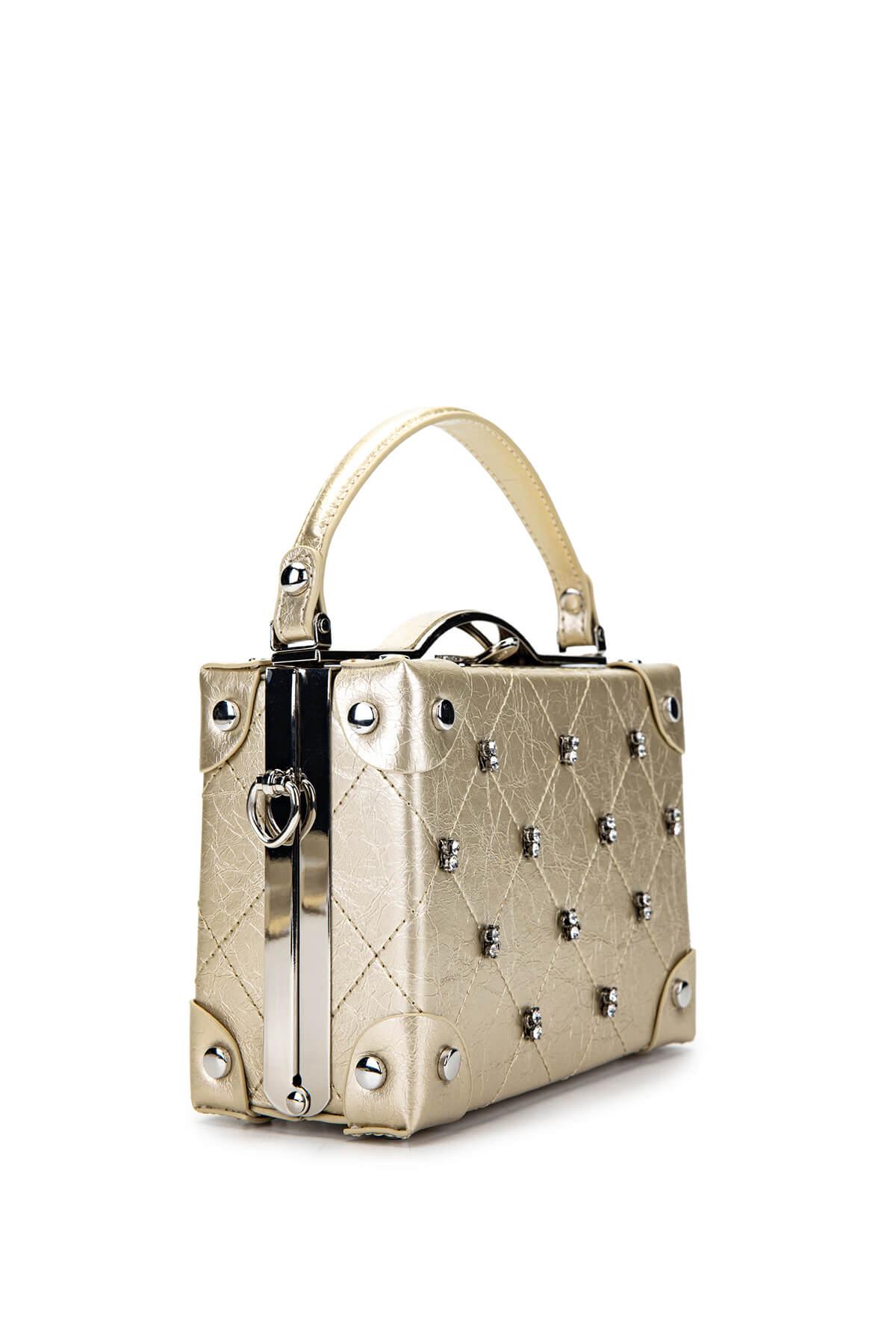 Tamer Tanca Kadın Vegan Gold Omuz Çanta