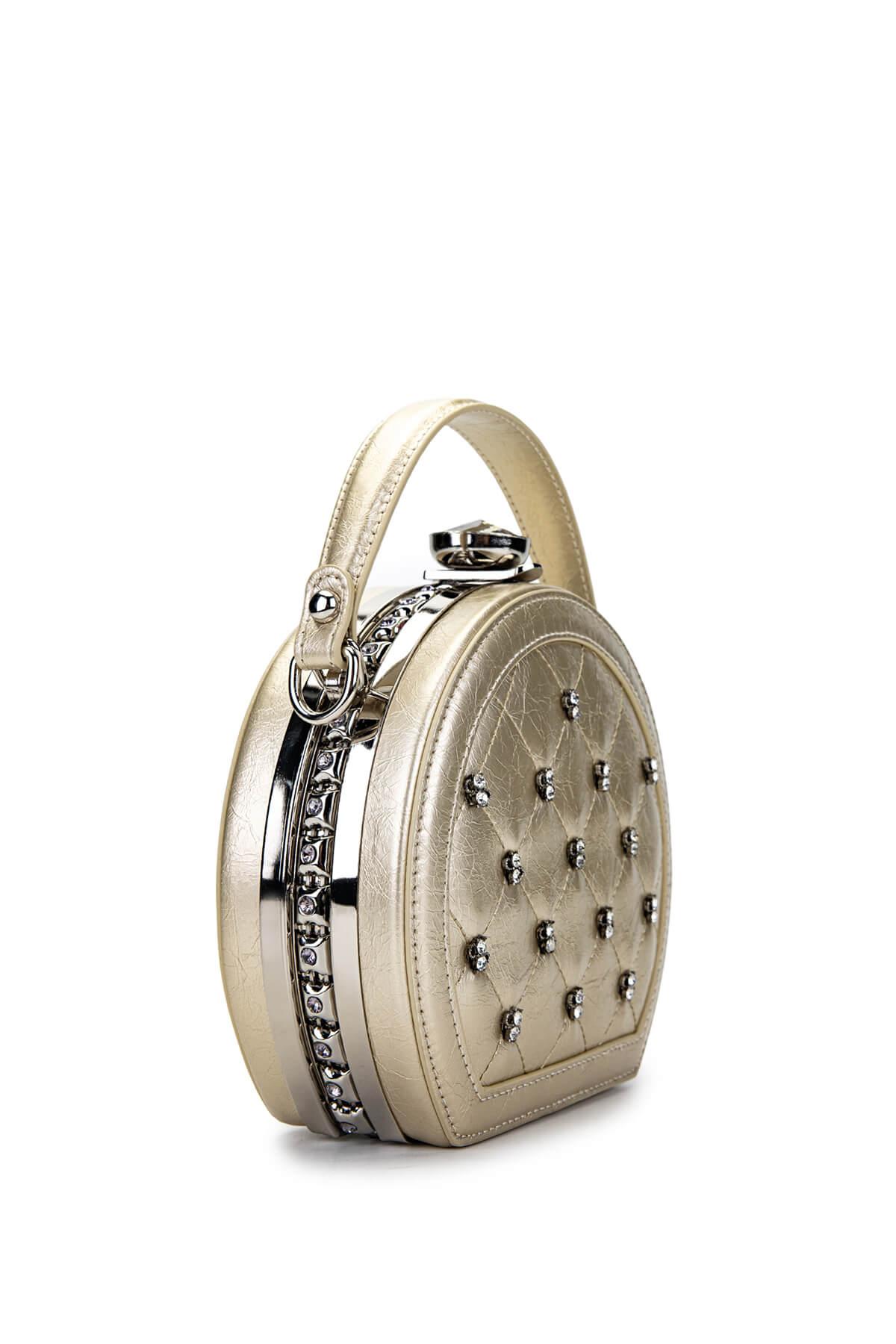 Tamer Tanca Kadın Vegan Gold Omuz Çanta