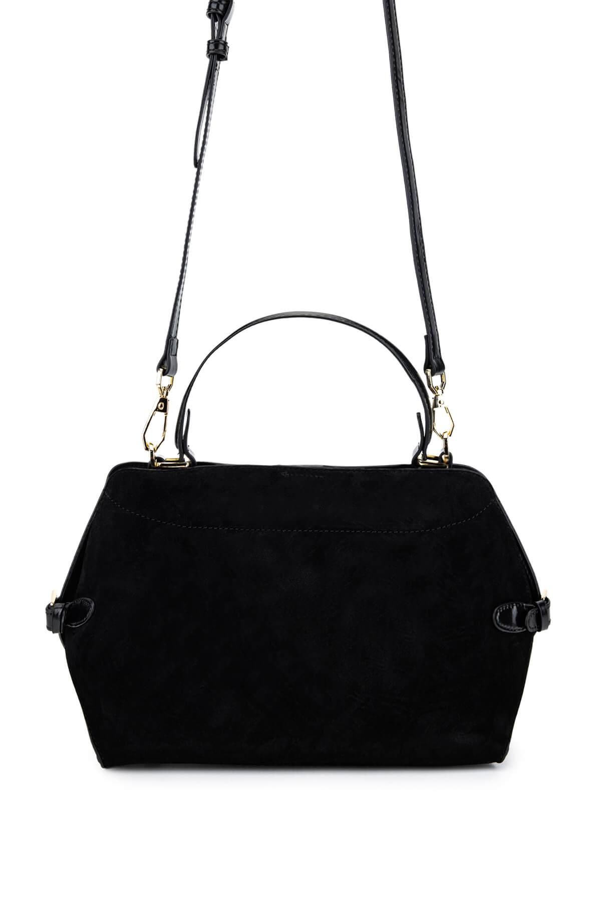 Tamer Tanca Kadın Suni Deri Siyah Omuz Çanta