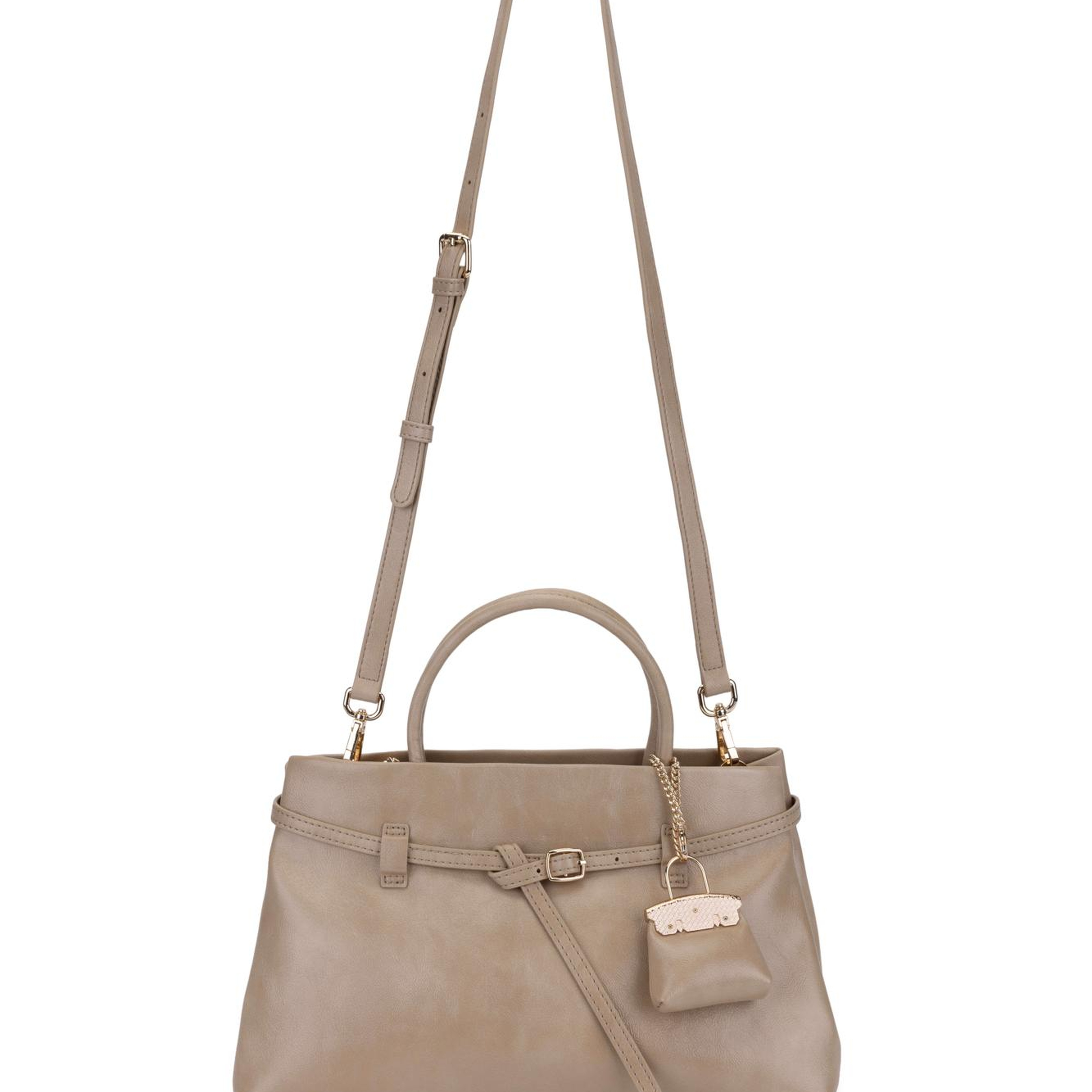 Tamer Tanca Kadın Suni Deri Taupe Omuz Çanta