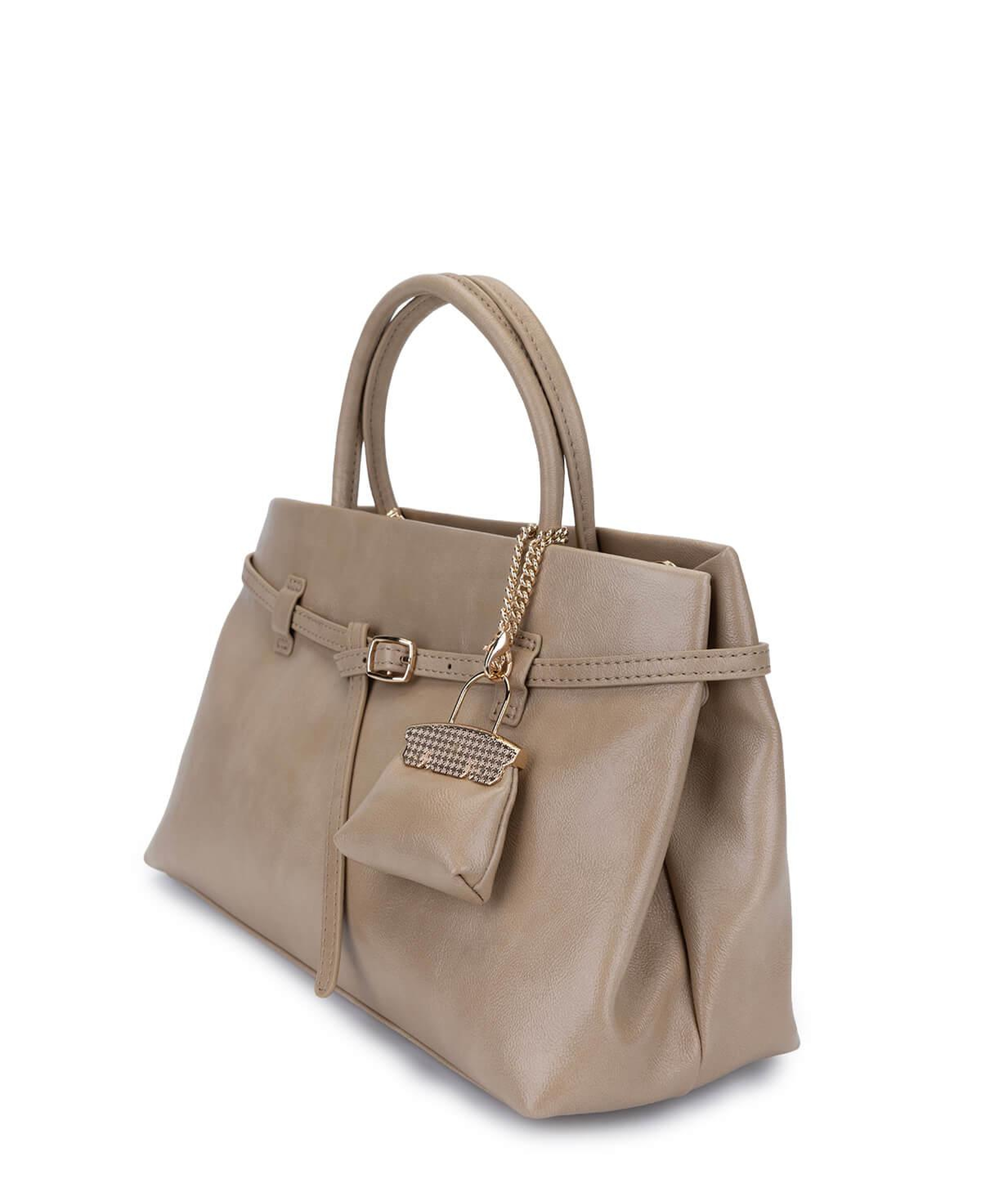 Tamer Tanca Kadın Suni Deri Taupe Omuz Çanta