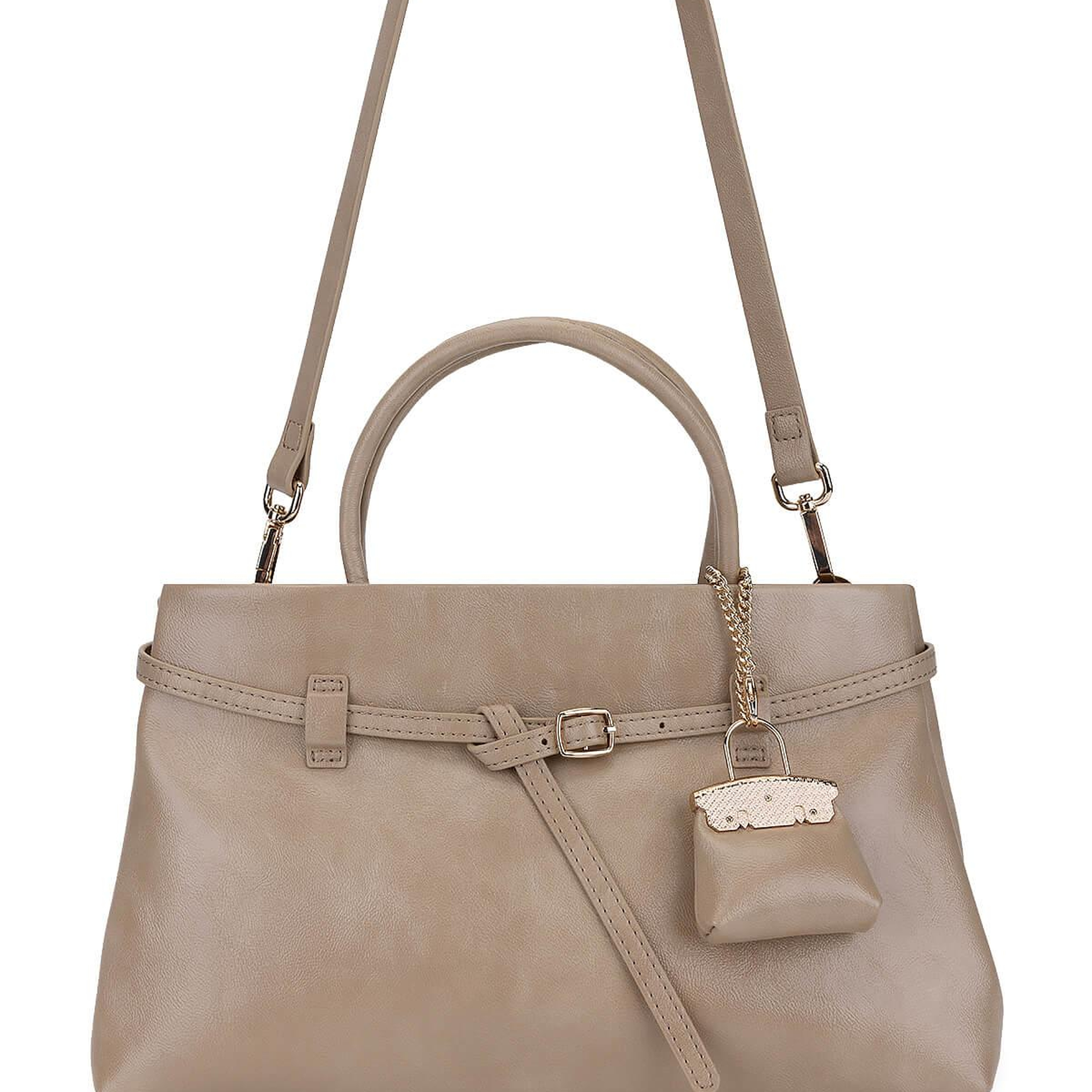 Tamer Tanca Kadın Suni Deri Taupe Omuz Çanta