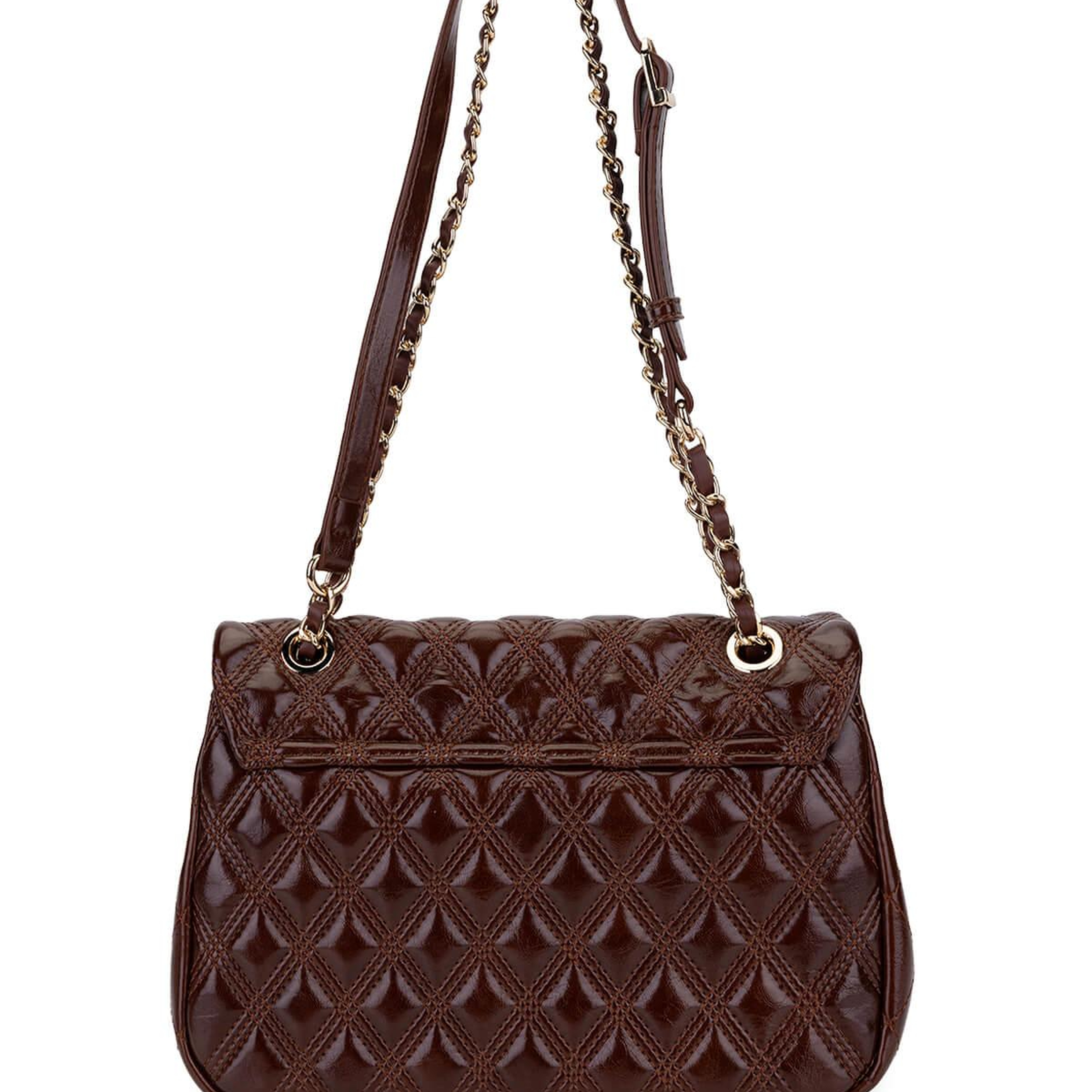 Tamer Tanca Kadın Suni Deri Kahverengi Omuz Çanta