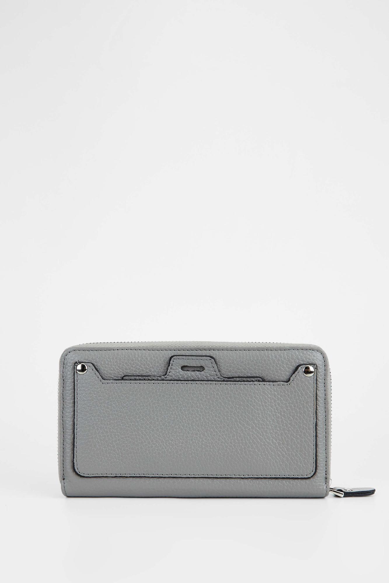 Tamer Tanca Kadın Hakiki Deri Gri Günlük Cuzdan