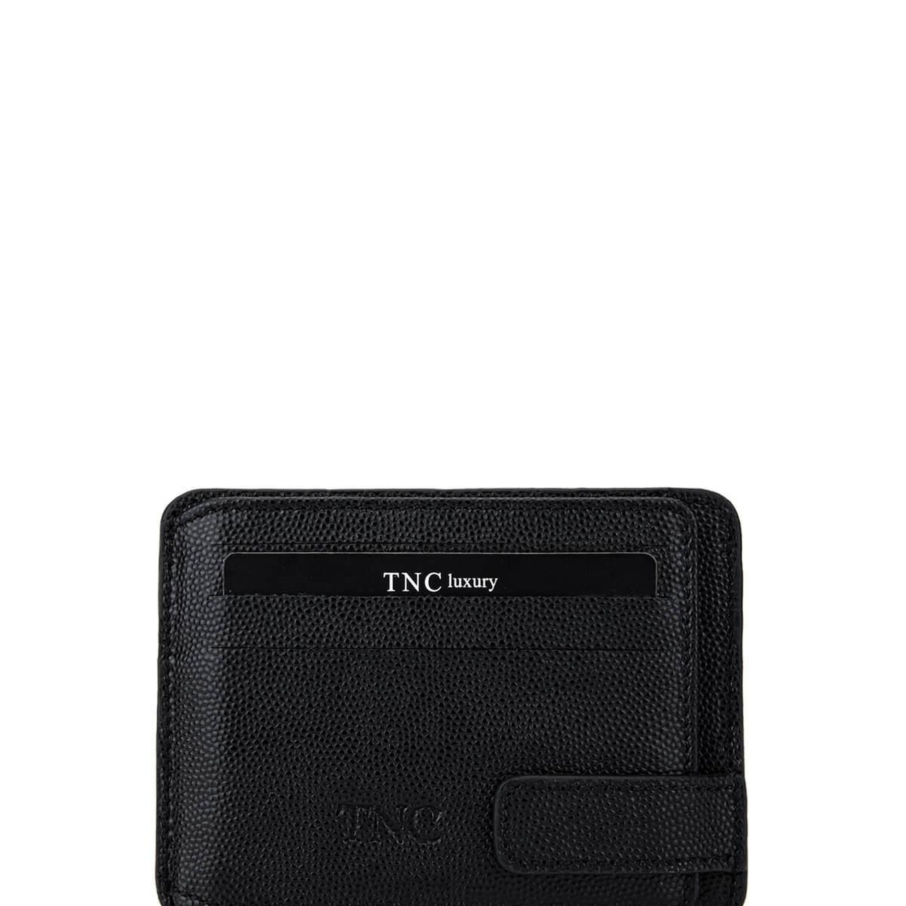 Tamer Tanca Erkek Hakiki Deri Siyah Havyar Kartlık