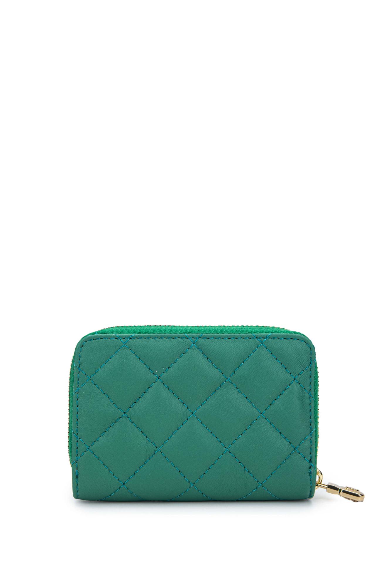 Tamer Tanca Unisex Hakiki Deri Çimen Yeşil Cüzdan