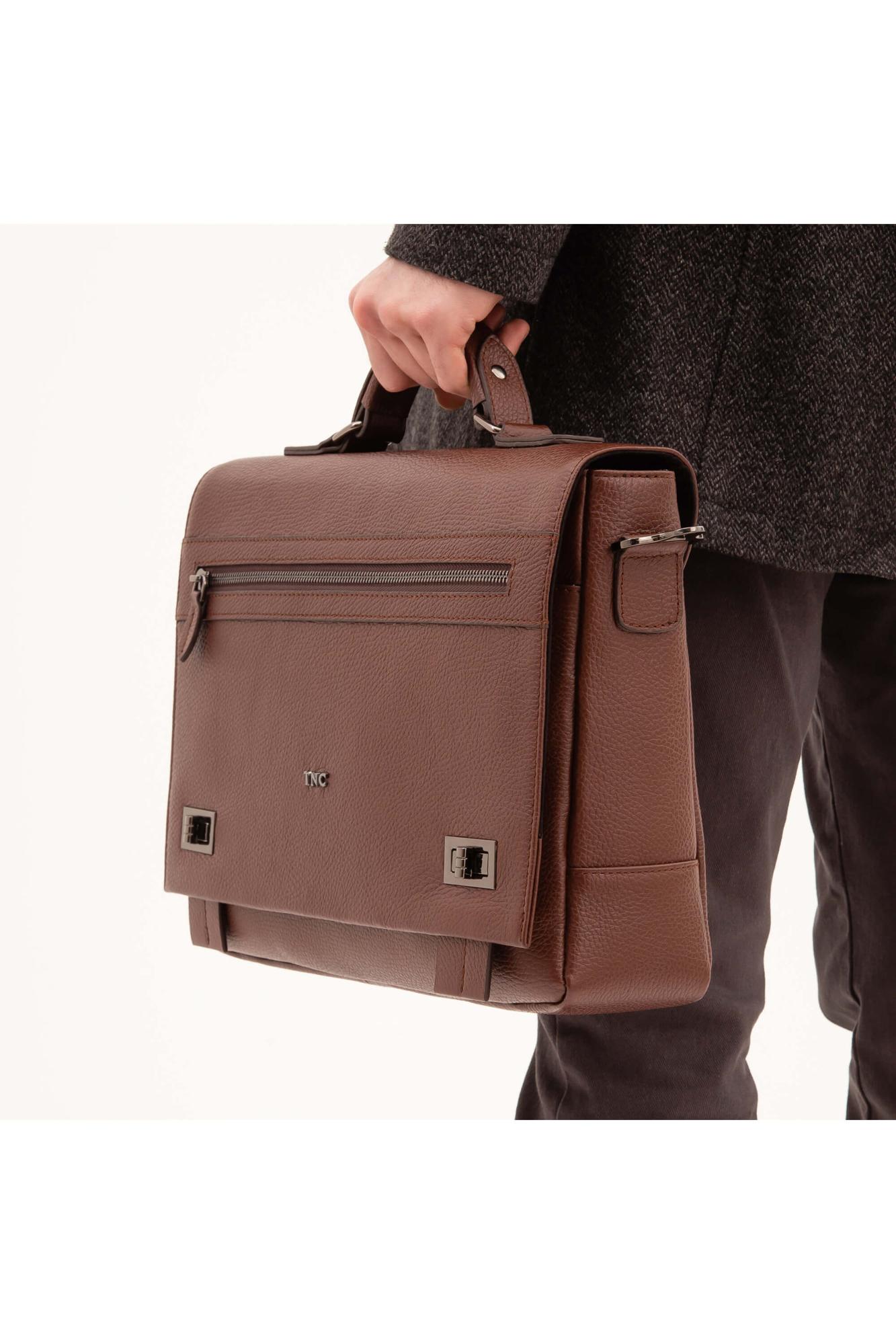 Tamer Tanca Erkek Hakiki Deri Taba Evrak Çantası