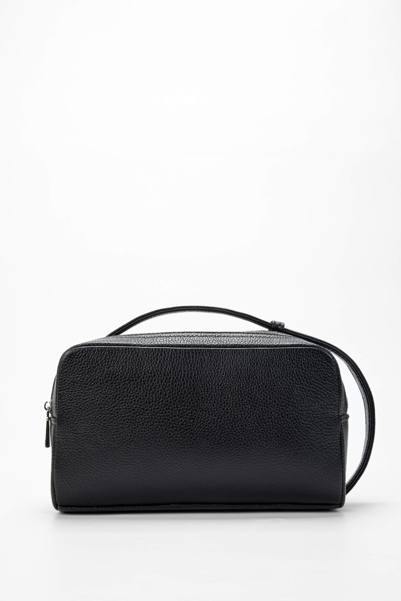 Tamer Tanca Erkek Hakiki Deri Siyah Traş Çantası