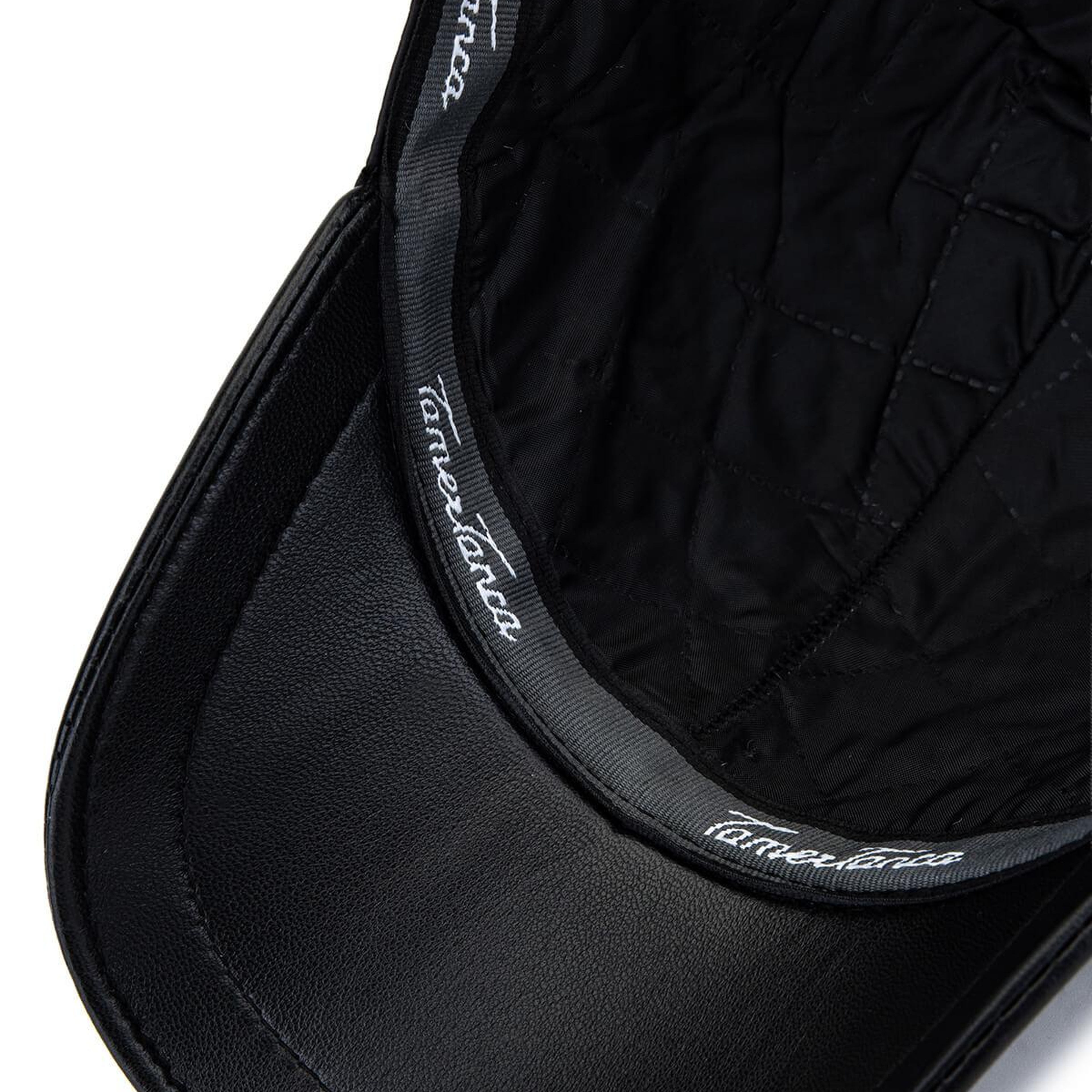 Tamer Tanca Erkek Deri & Tekstil Siyah Beyzbol Şapka