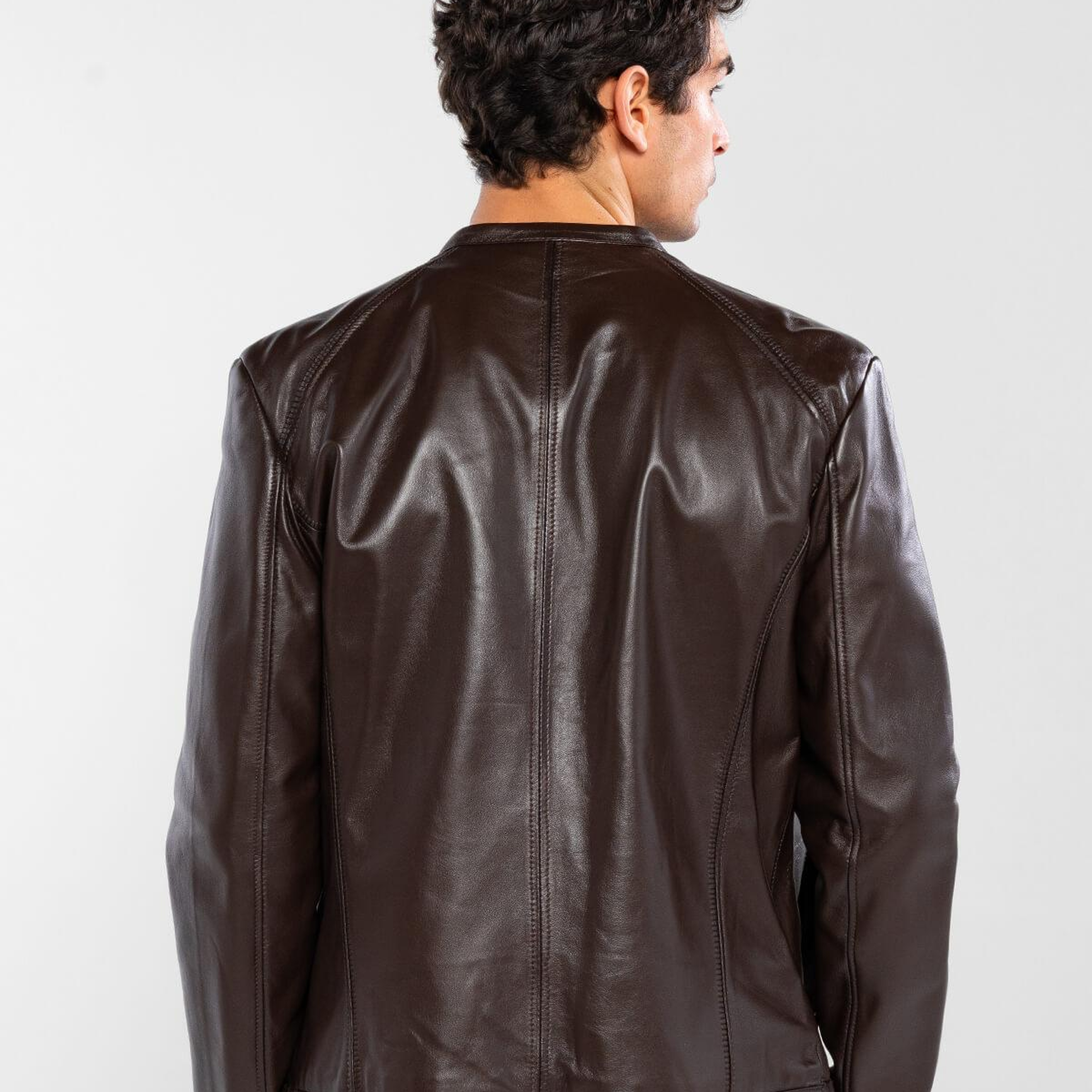 Tamer Tanca Erkek Hakiki Deri Kahverengi Deri Mont