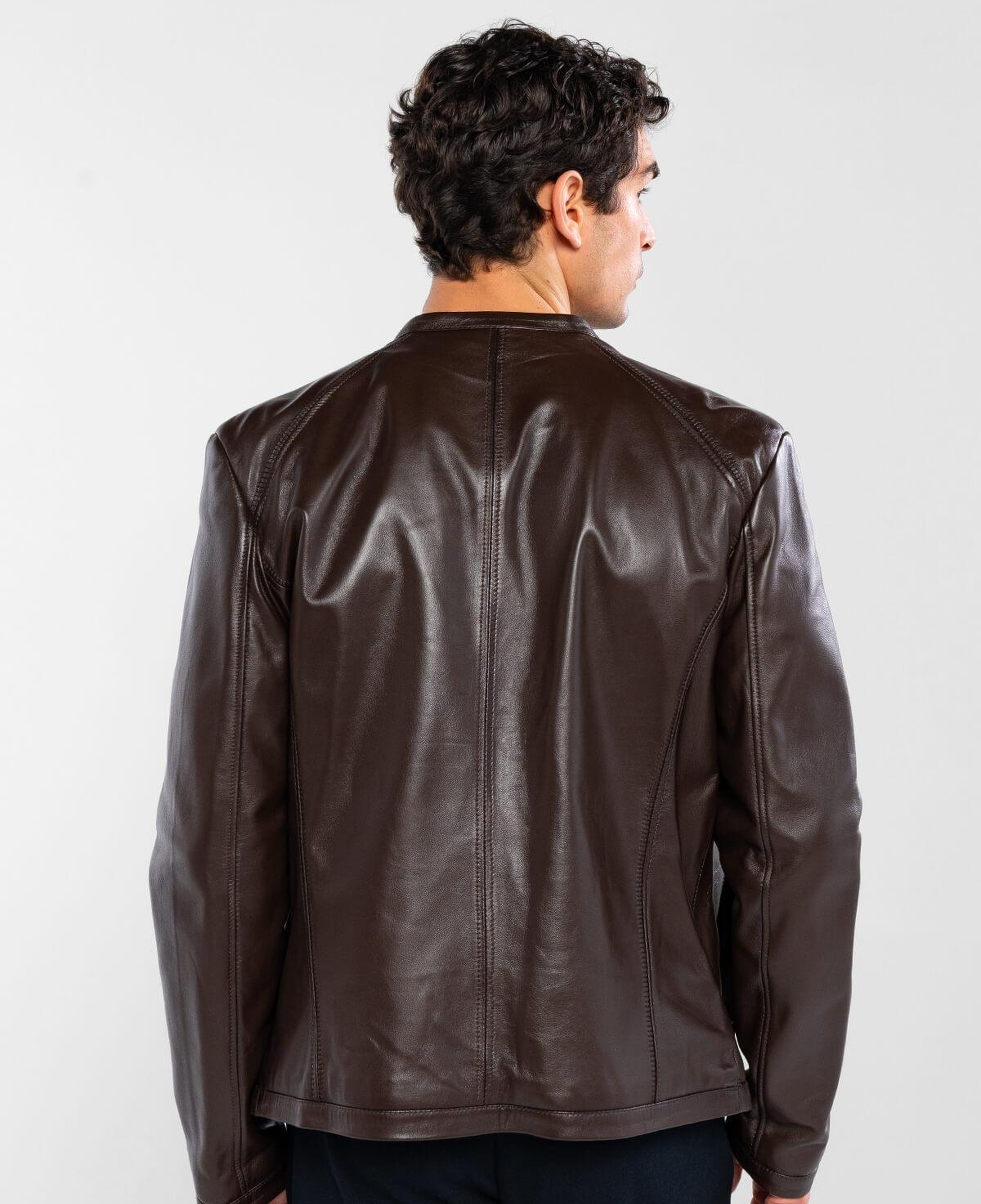 Tamer Tanca Erkek Hakiki Deri Kahverengi Deri Mont