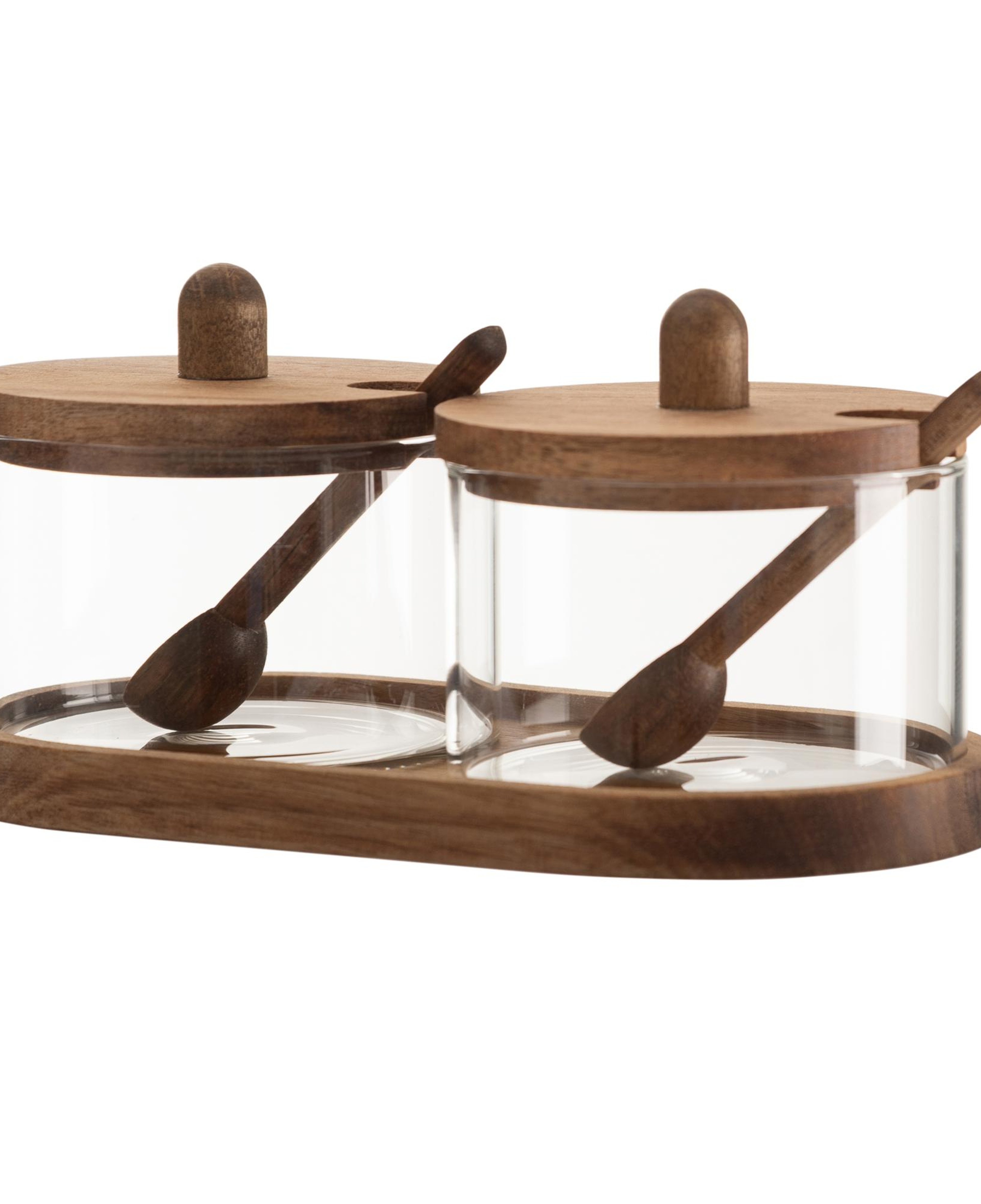 AKASYA STANDLI KAPAKLI KAŞIKLI İKİLİ BAHARATLIK