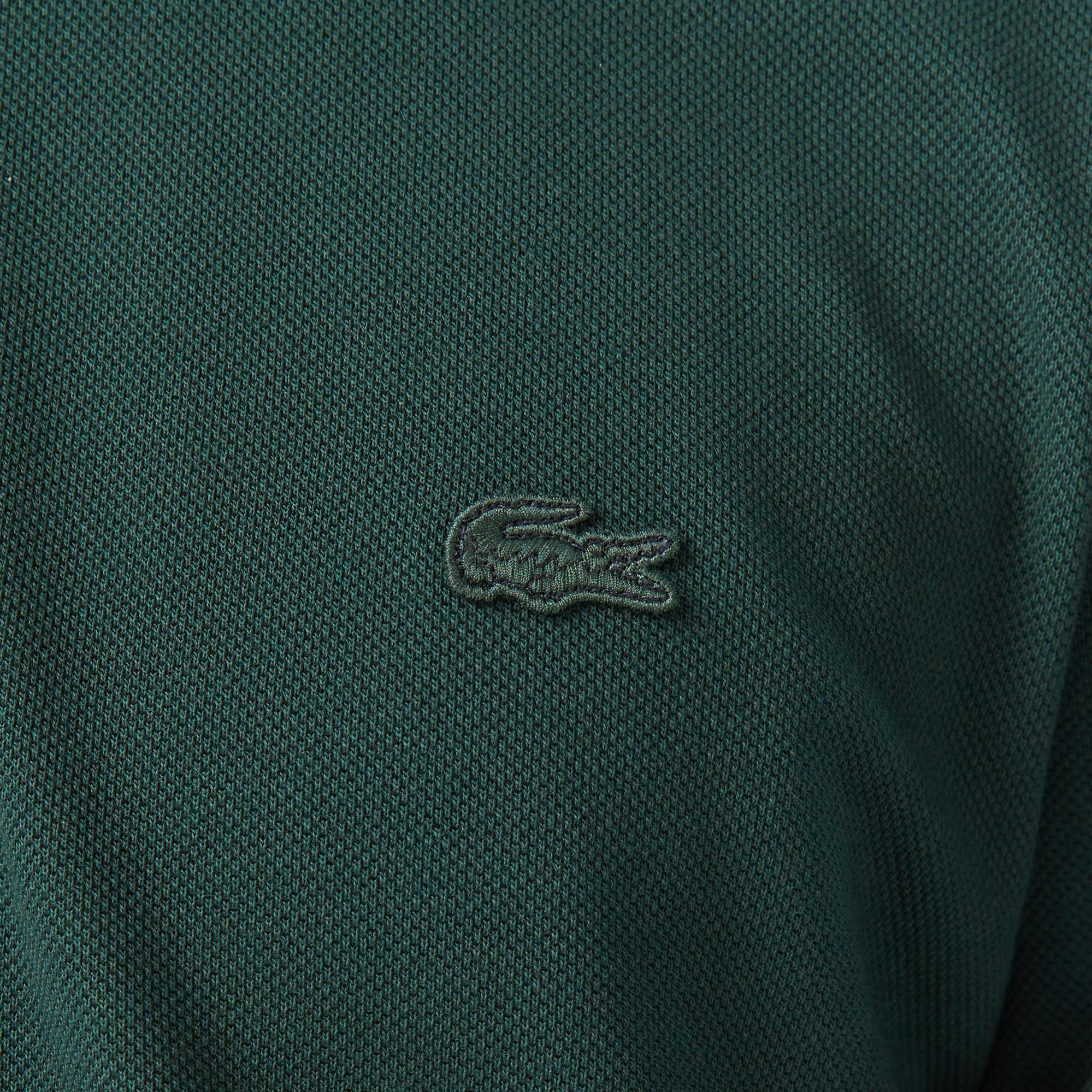 Lacoste Erkek Regular Fit Uzun Kollu Koyu Yeşil Polo
