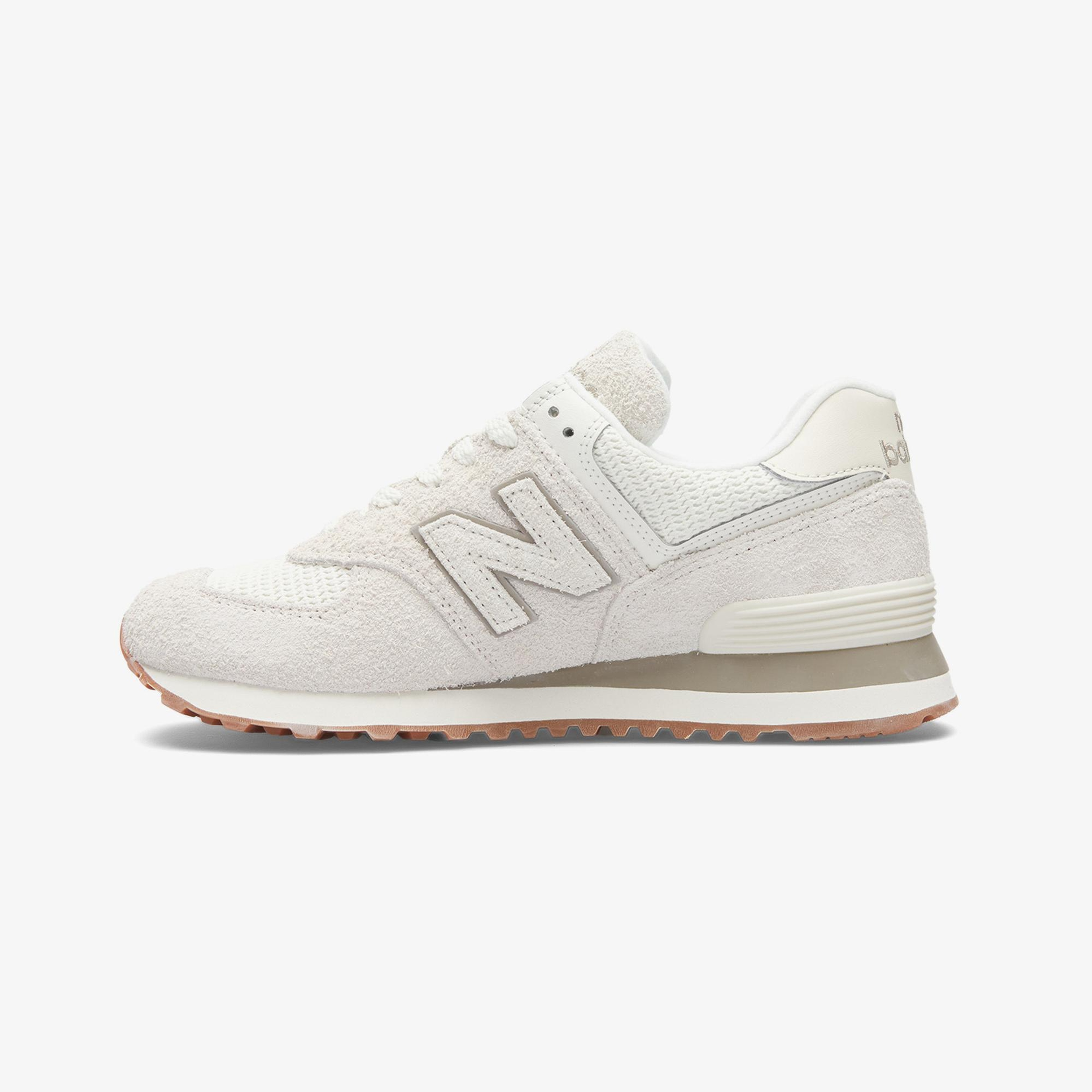 New Balance 574 Lifestyle Kadın Krem Rengi Spor Ayakkabı