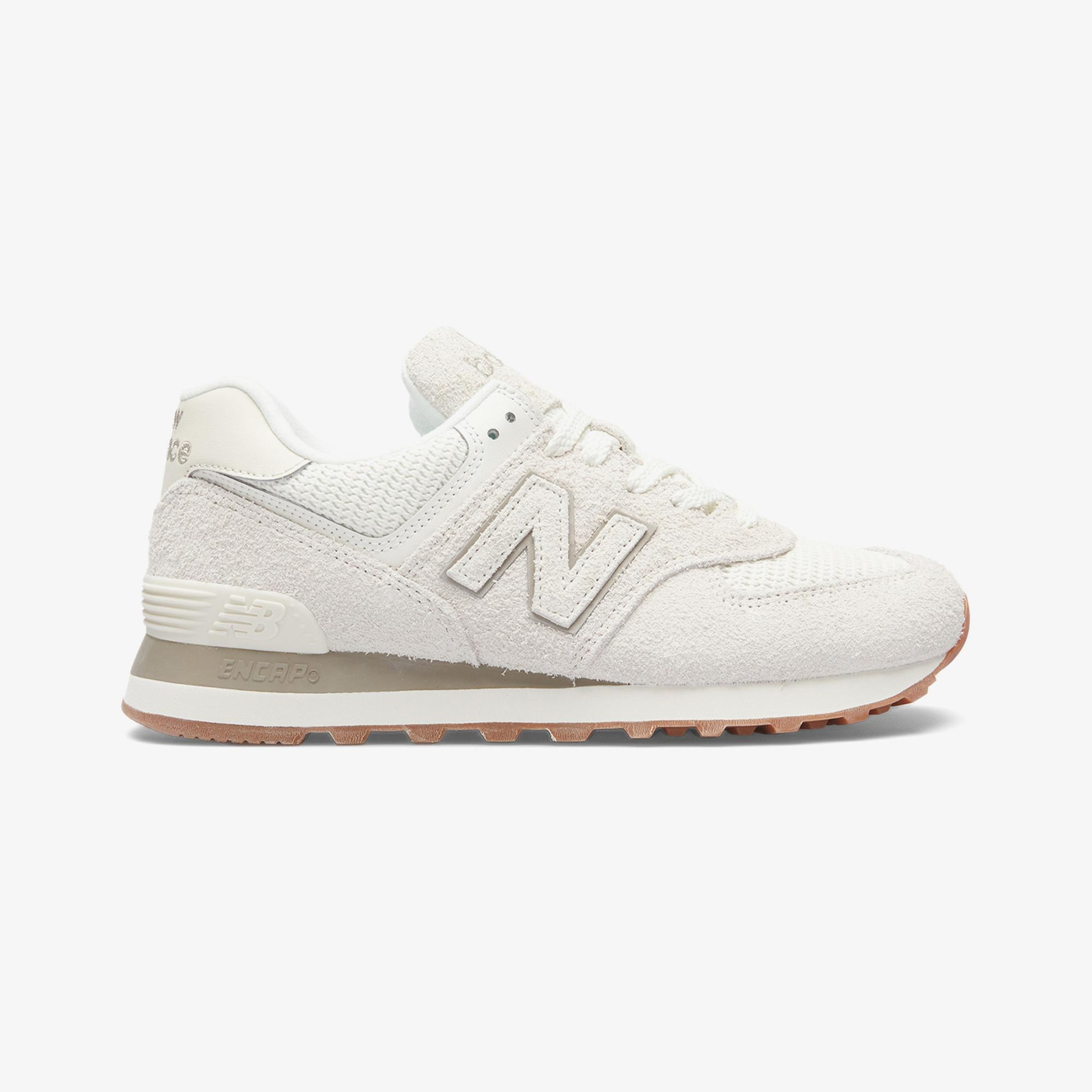 New Balance 574 Lifestyle Kadın Krem Rengi Spor Ayakkabı