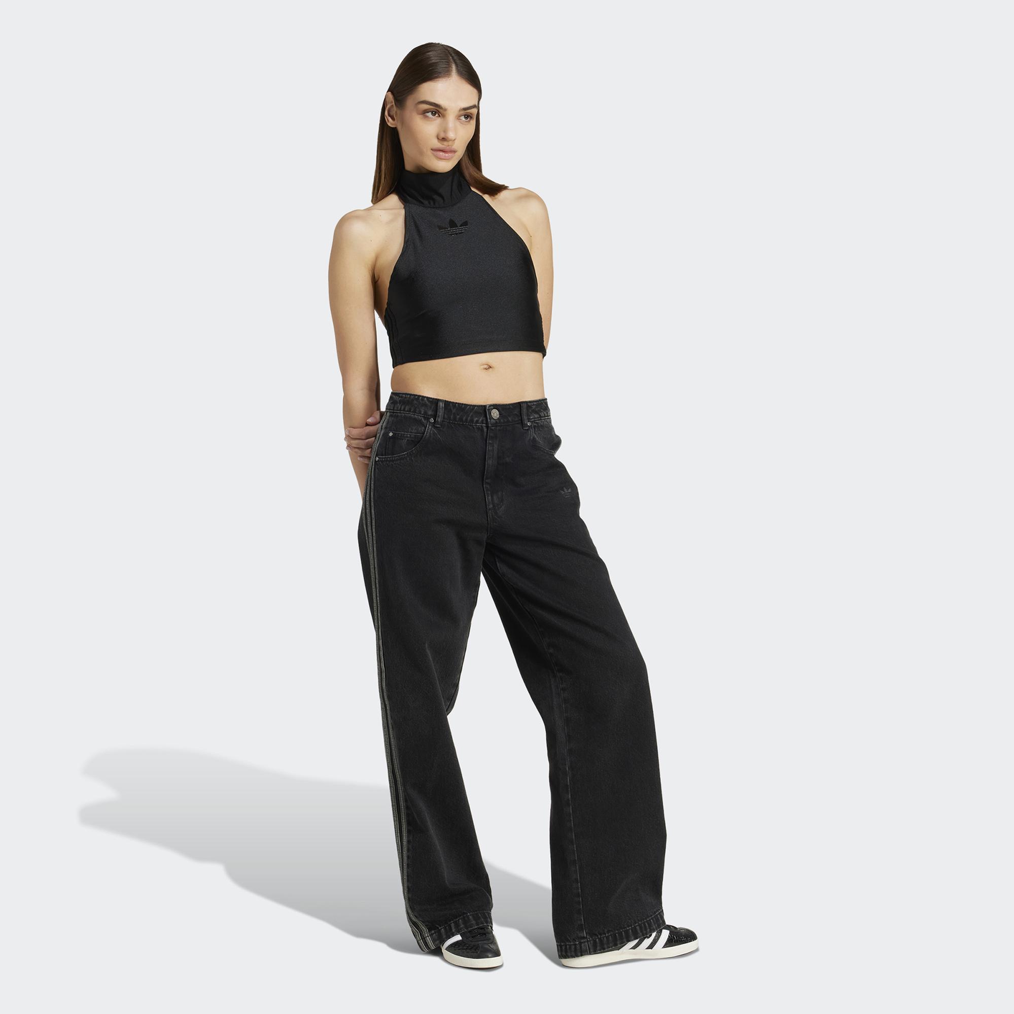 adidas Halterneck Crop Kadın Siyah Kolsuz T-Shirt