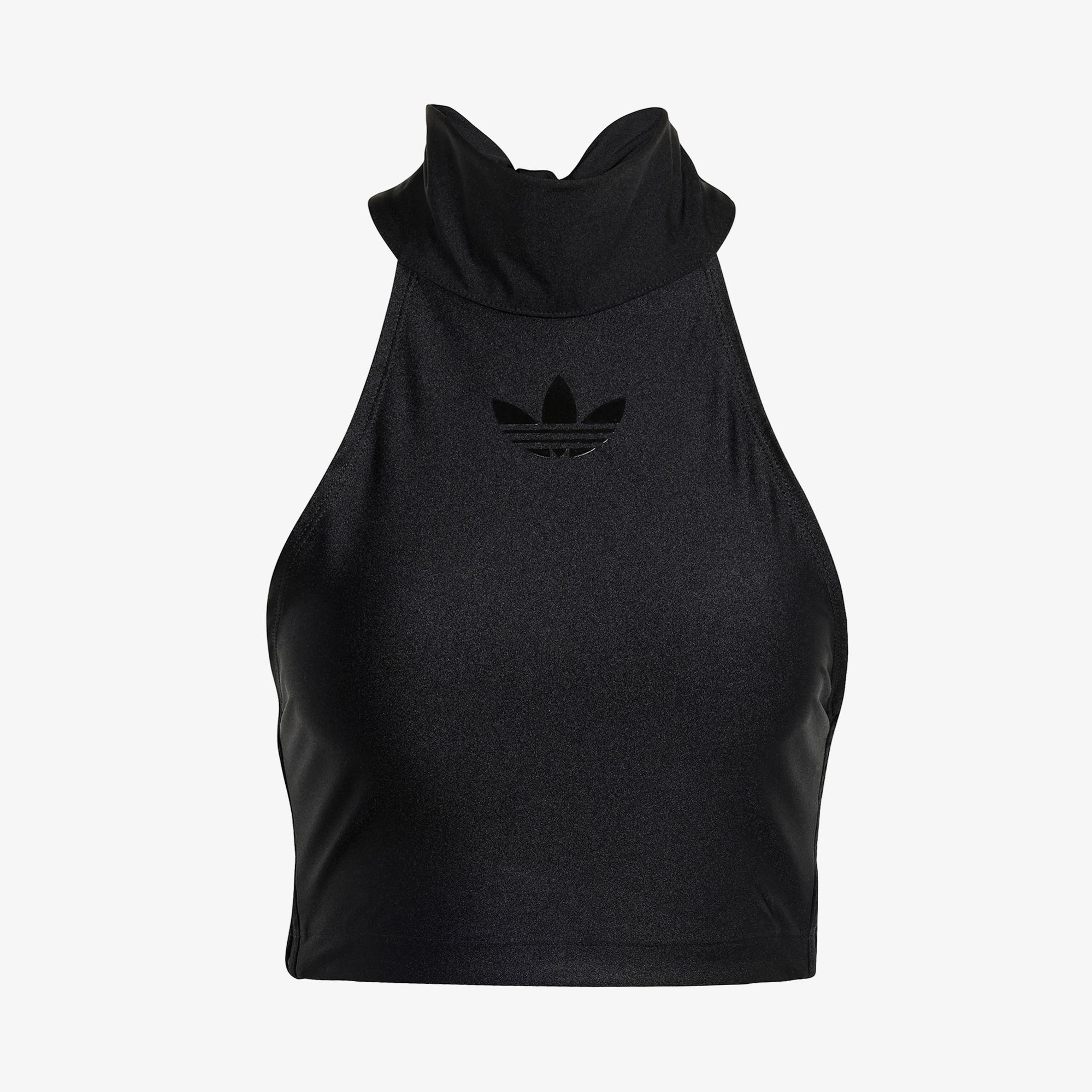 adidas Halterneck Crop Kadın Siyah Kolsuz T-Shirt