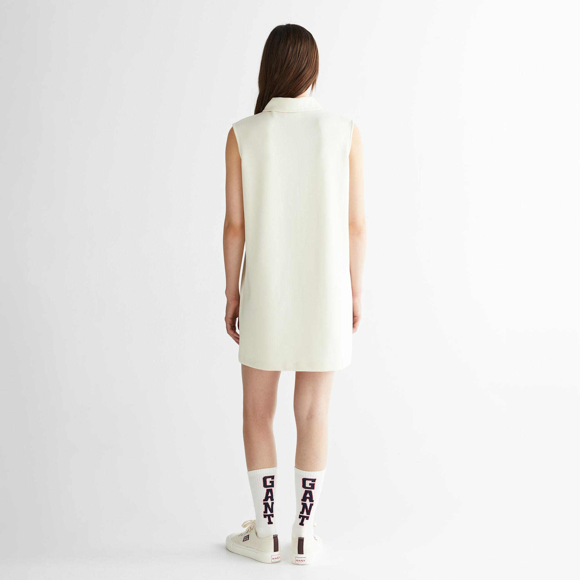 GANT Kadın Krem Logolu Elbise