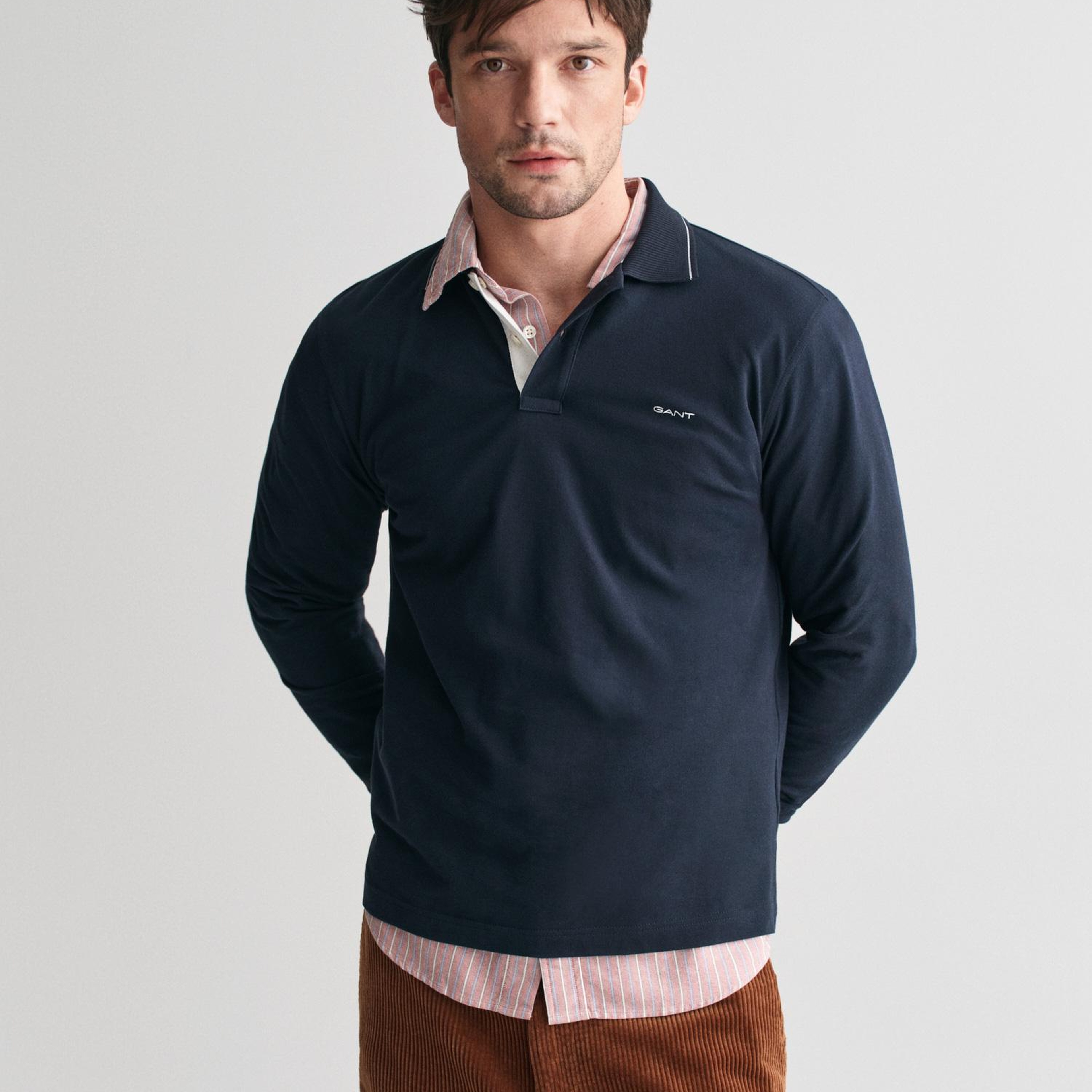 GANT Erkek Lacivert Regular Fit Polo