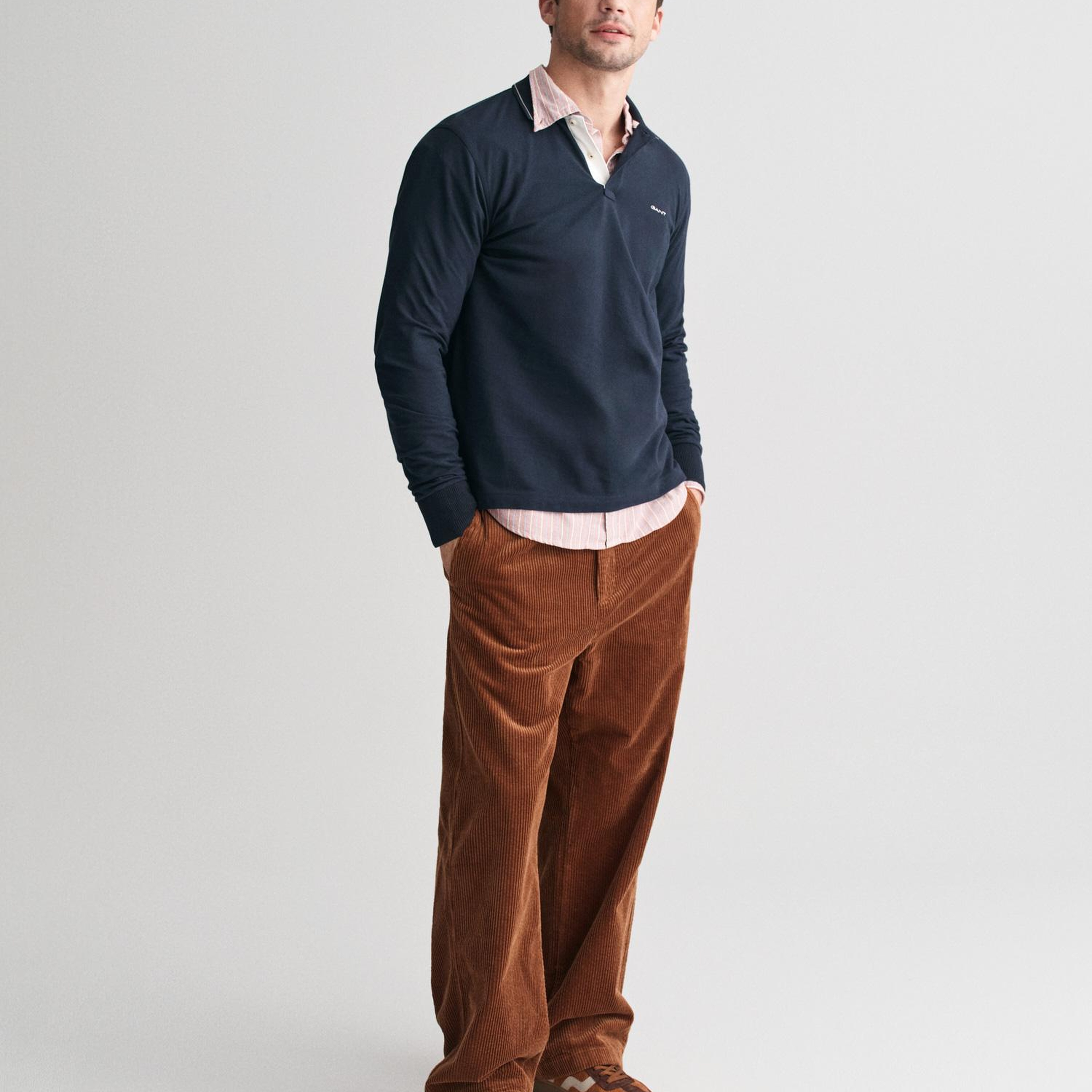 GANT Erkek Lacivert Regular Fit Polo