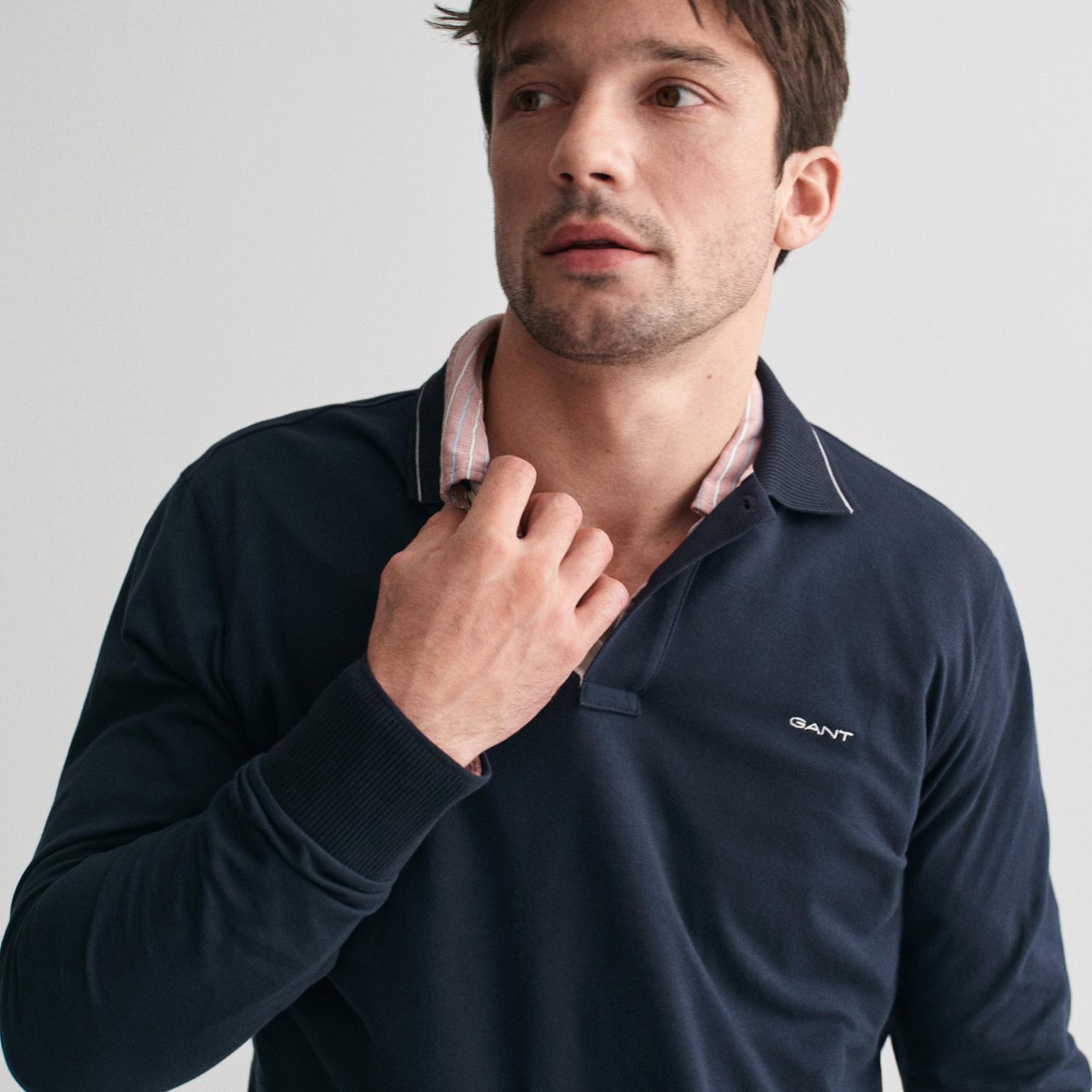 GANT Erkek Lacivert Regular Fit Polo