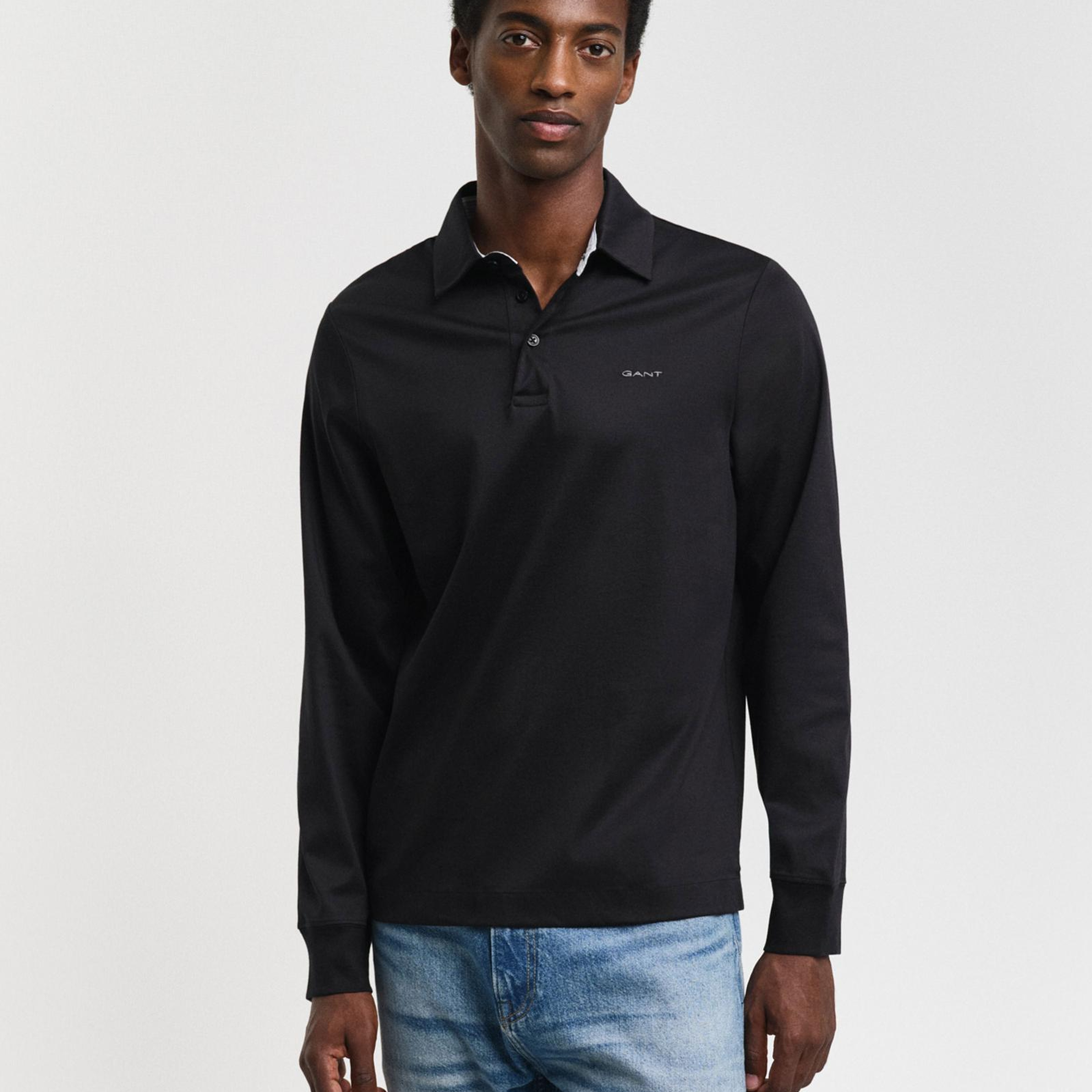GANT Erkek Siyah Regular Fit Polo
