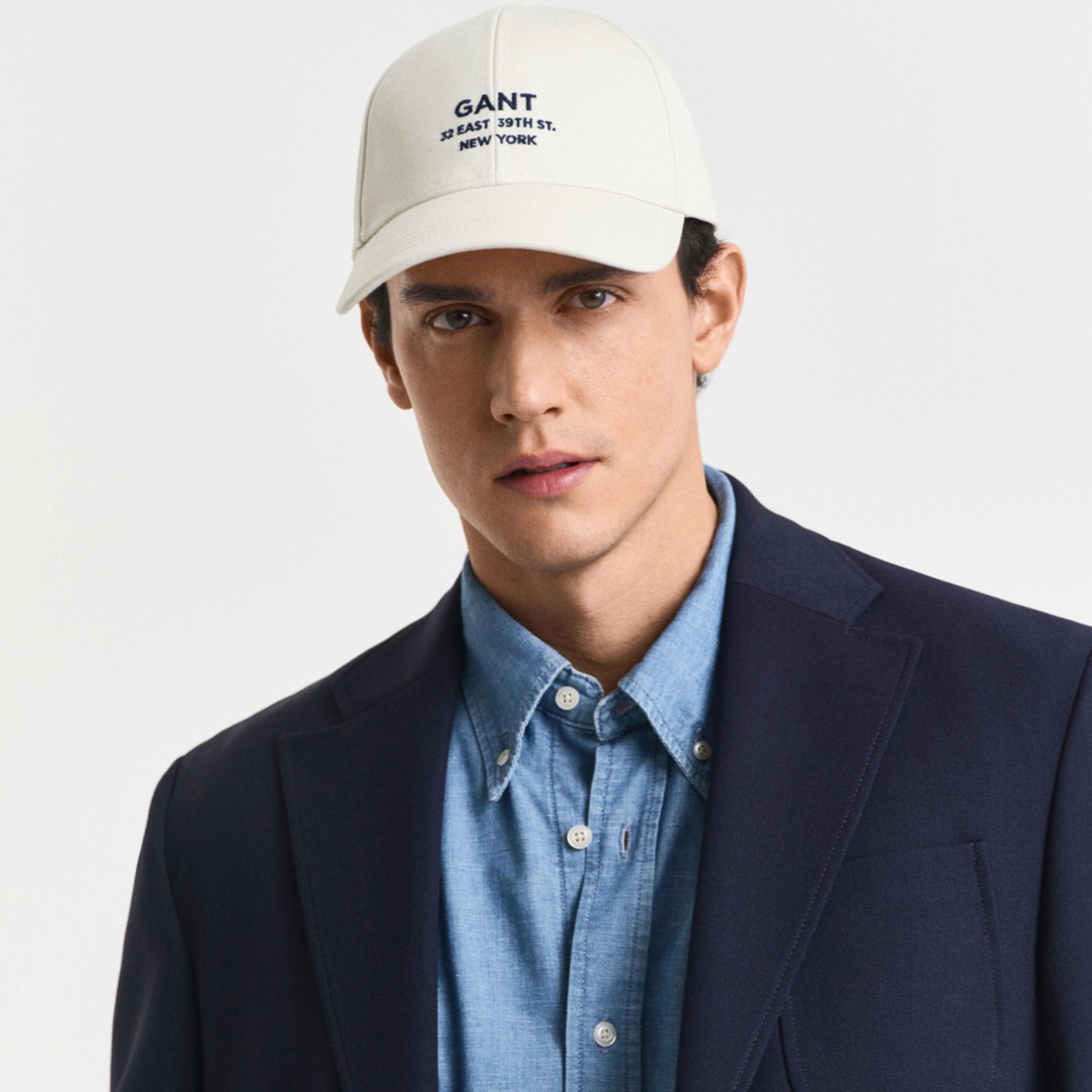 GANT Unisex Krem Logolu Şapka