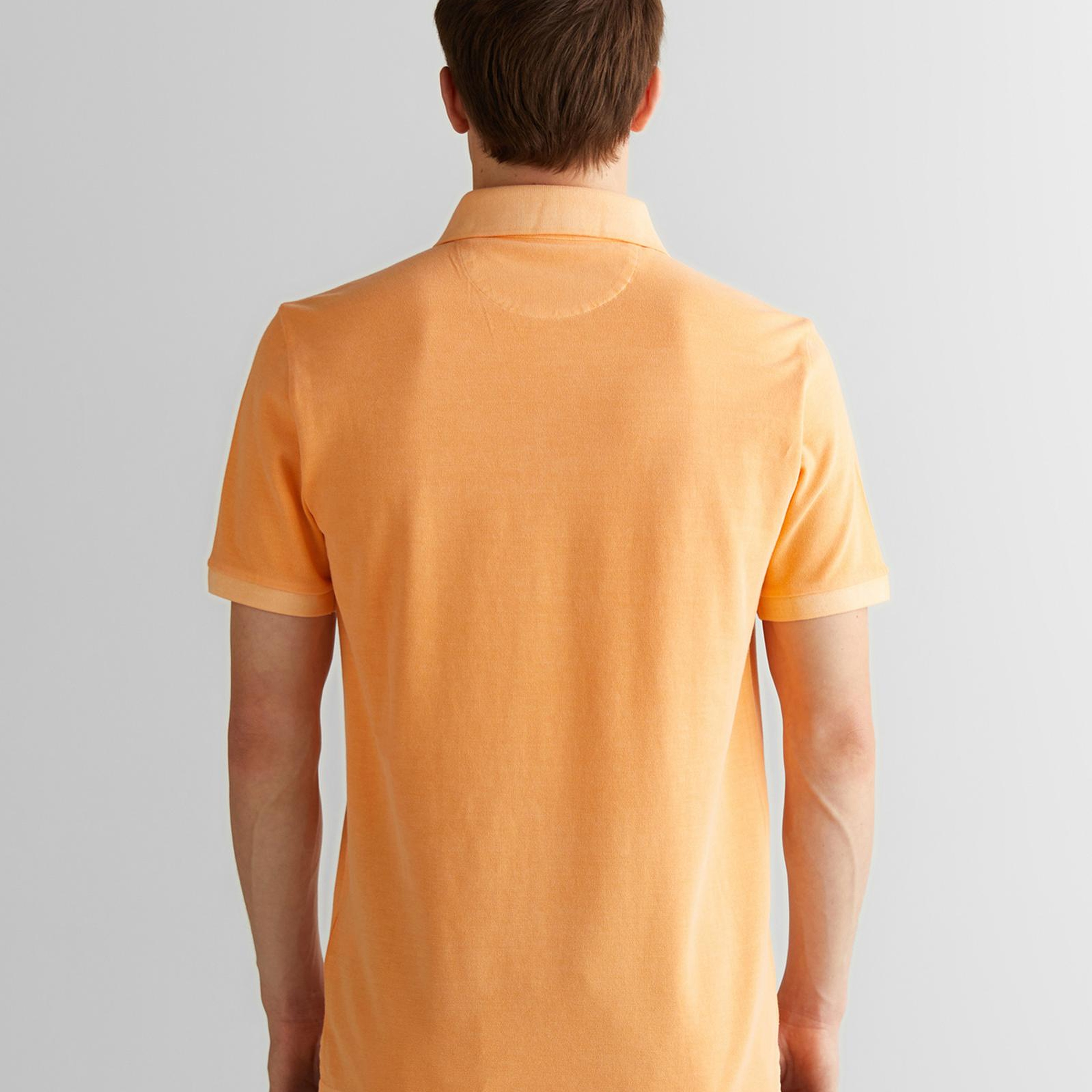 GANT Erkek Turuncu Regular Fit Polo