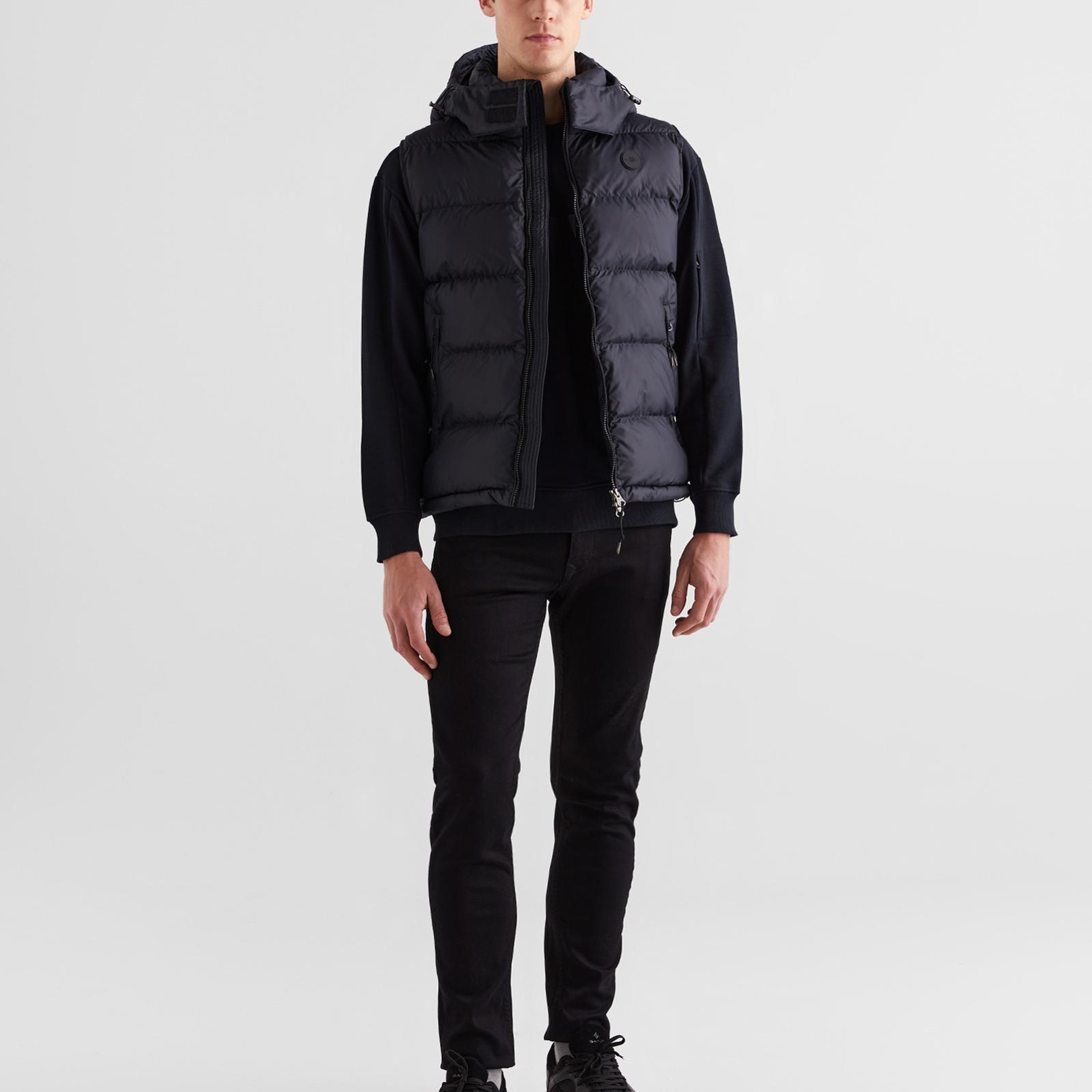 GANT Erkek Siyah Regular Fit Kapüşonlu Yelek