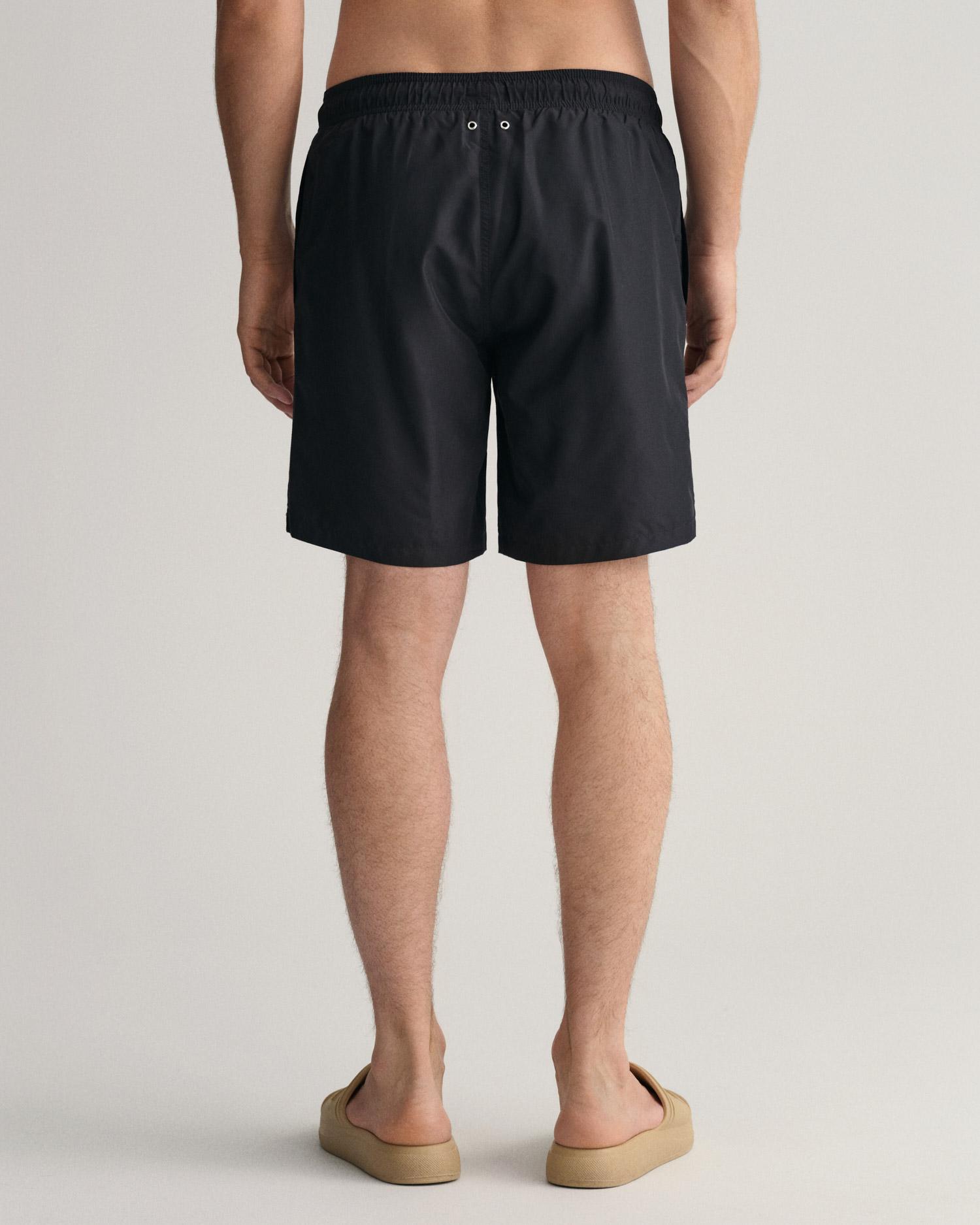 Gant Erkek Siyah Logolu Mayo Şort