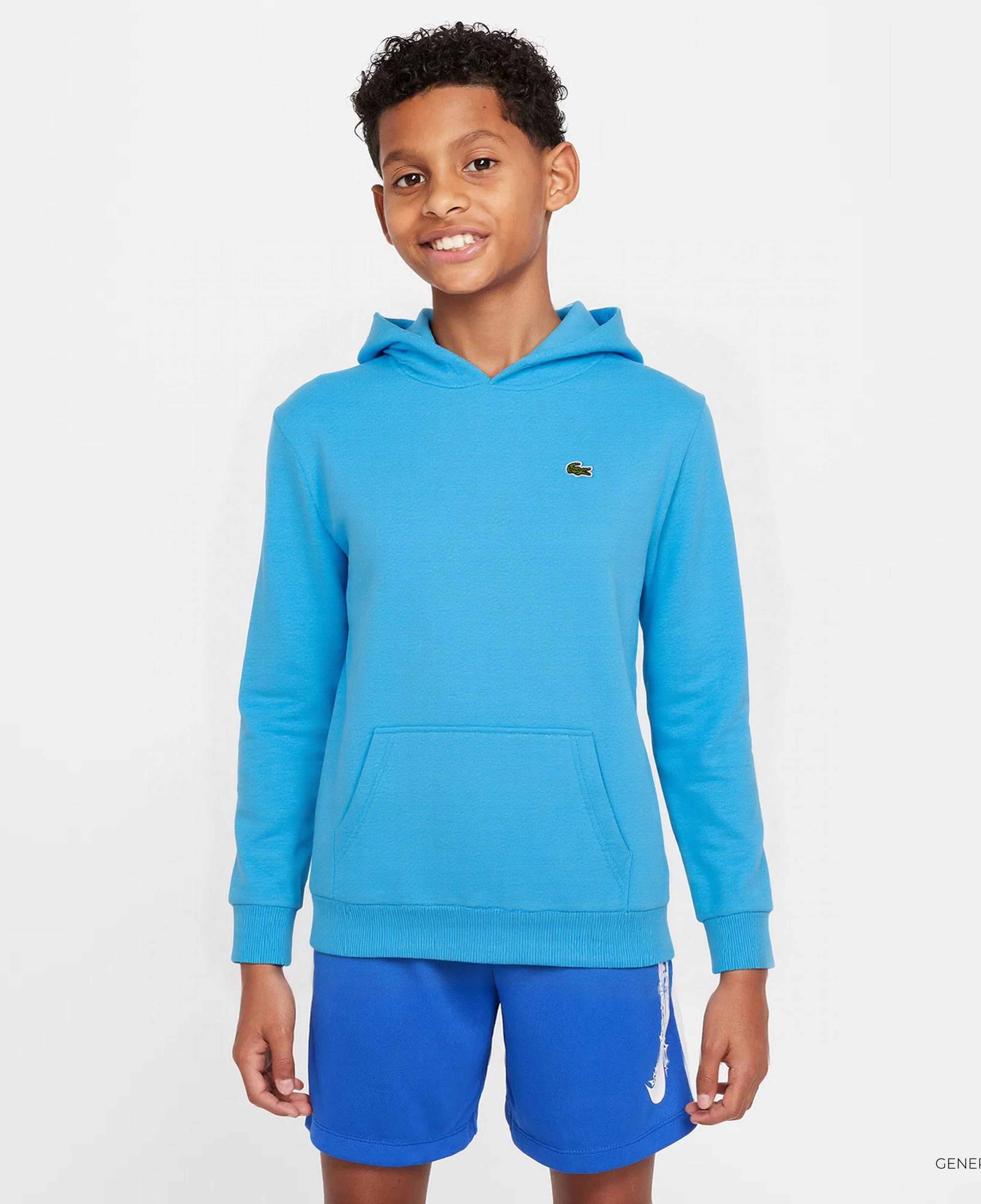 Çocuk Kapüşonlu Mavi Sweatshirt