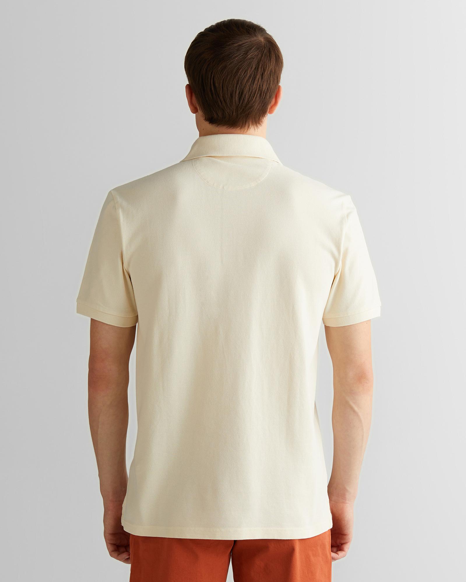 GANT Erkek Krem Regular Fit Polo