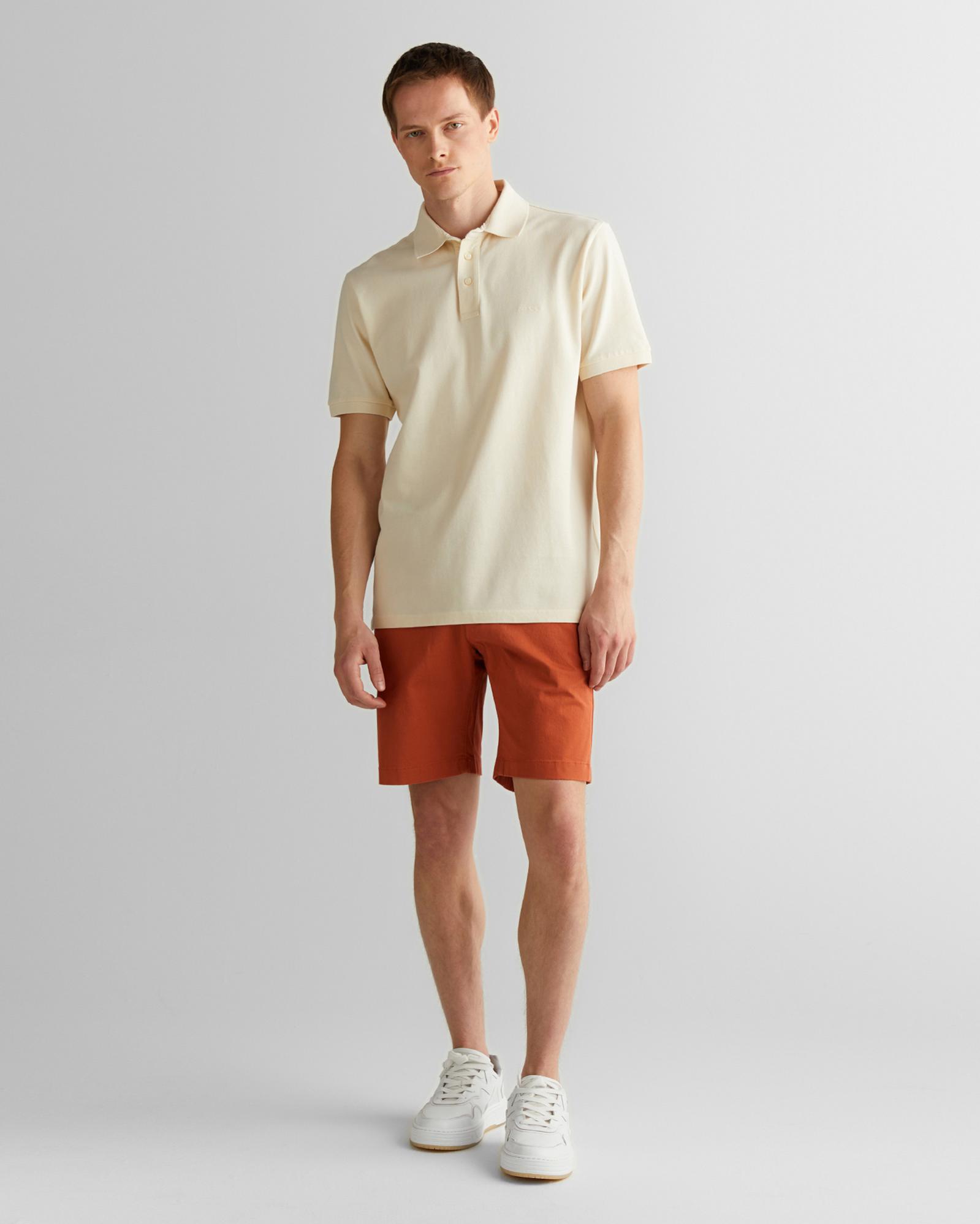 GANT Erkek Krem Regular Fit Polo