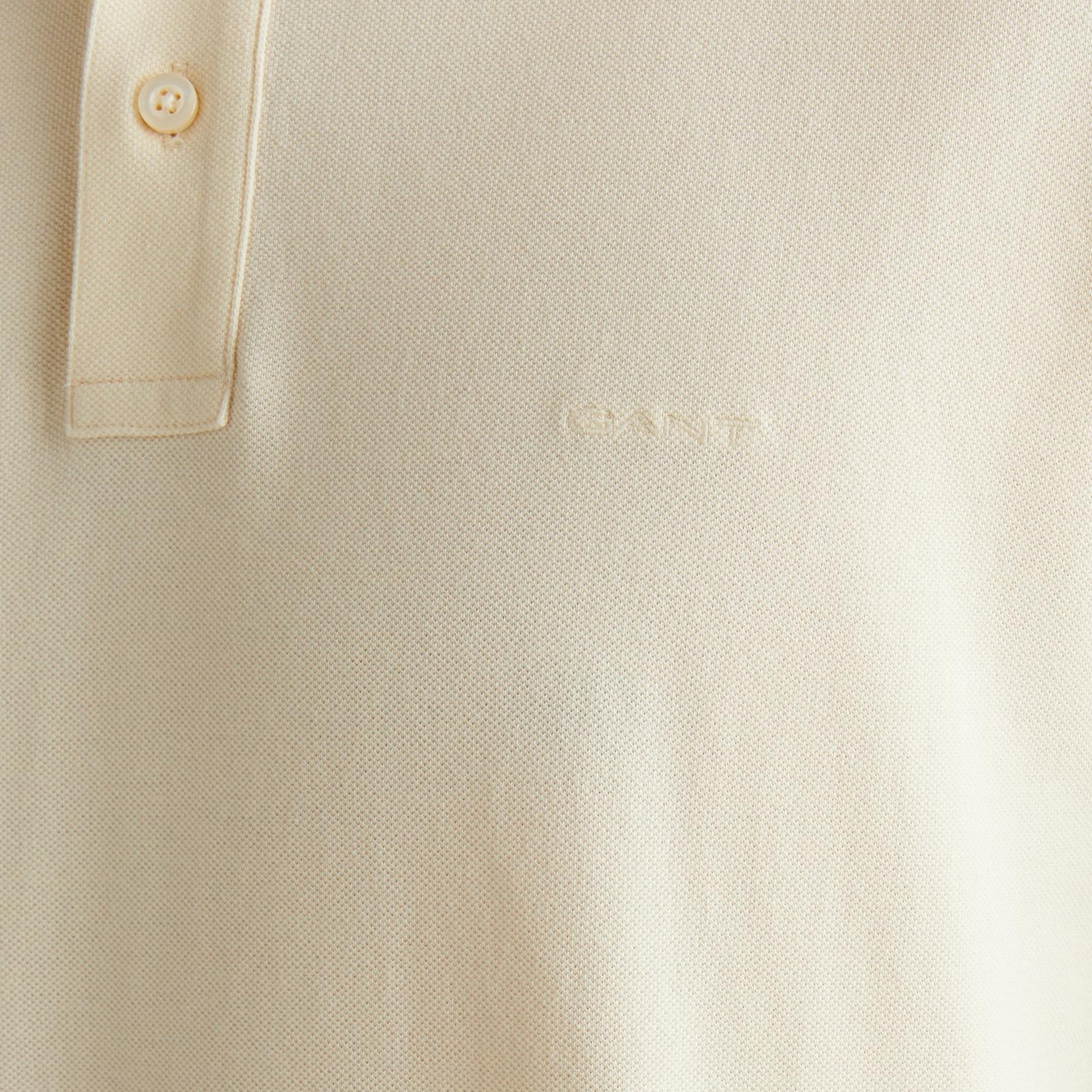 GANT Erkek Krem Regular Fit Polo