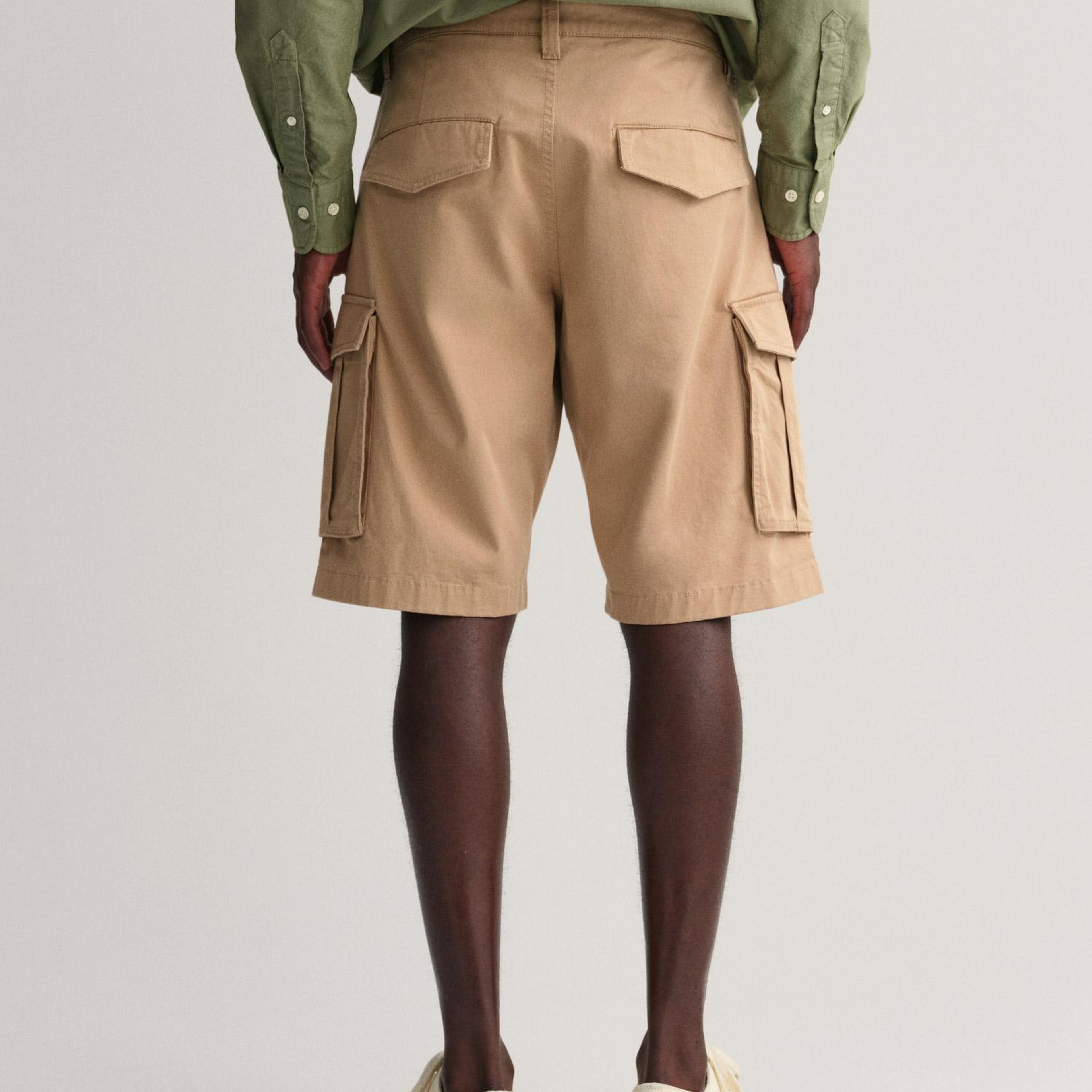 Gant Erkek Bej Relaxed Fit Kargo Şort