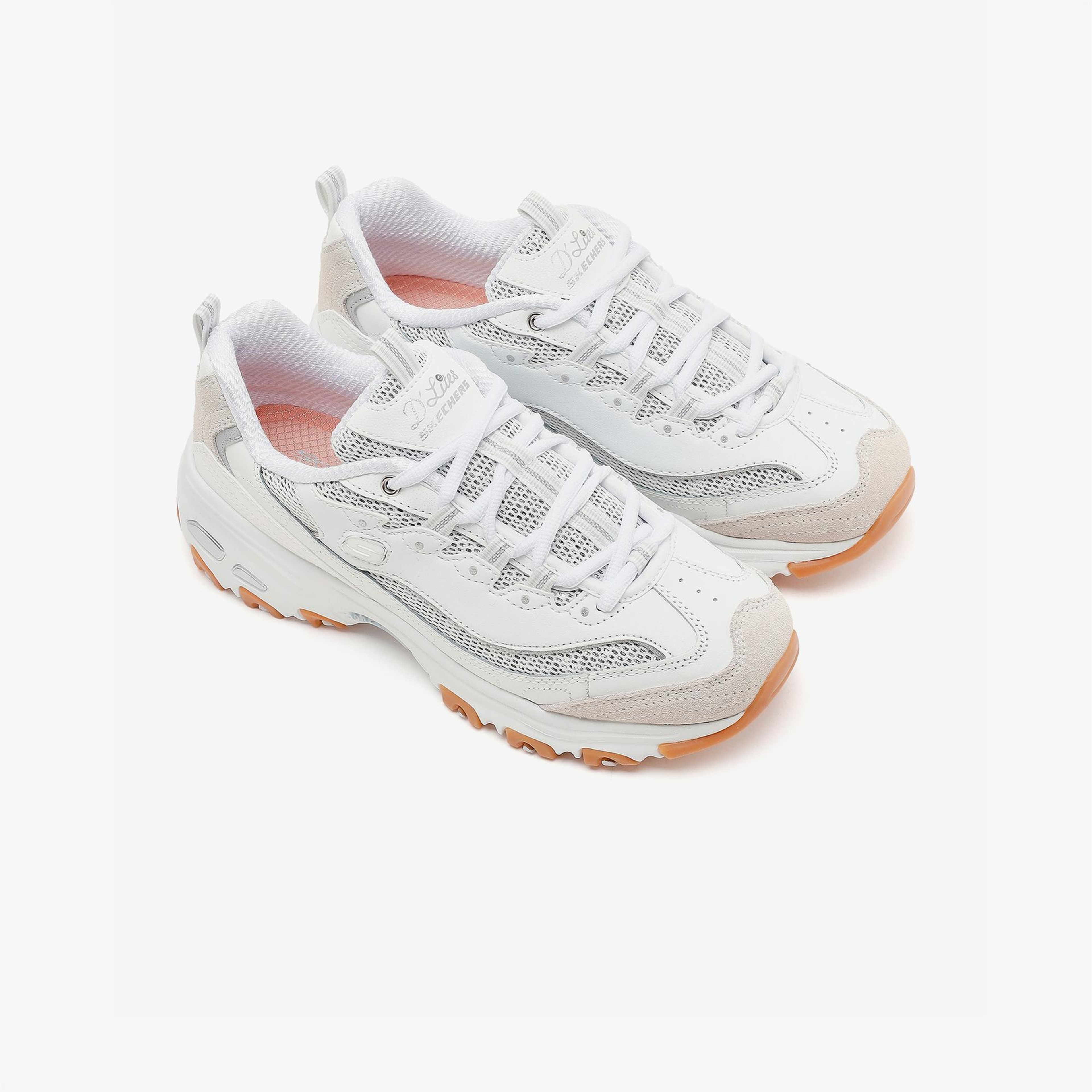 Skechers D'Lites Kadın Beyaz Sneaker
