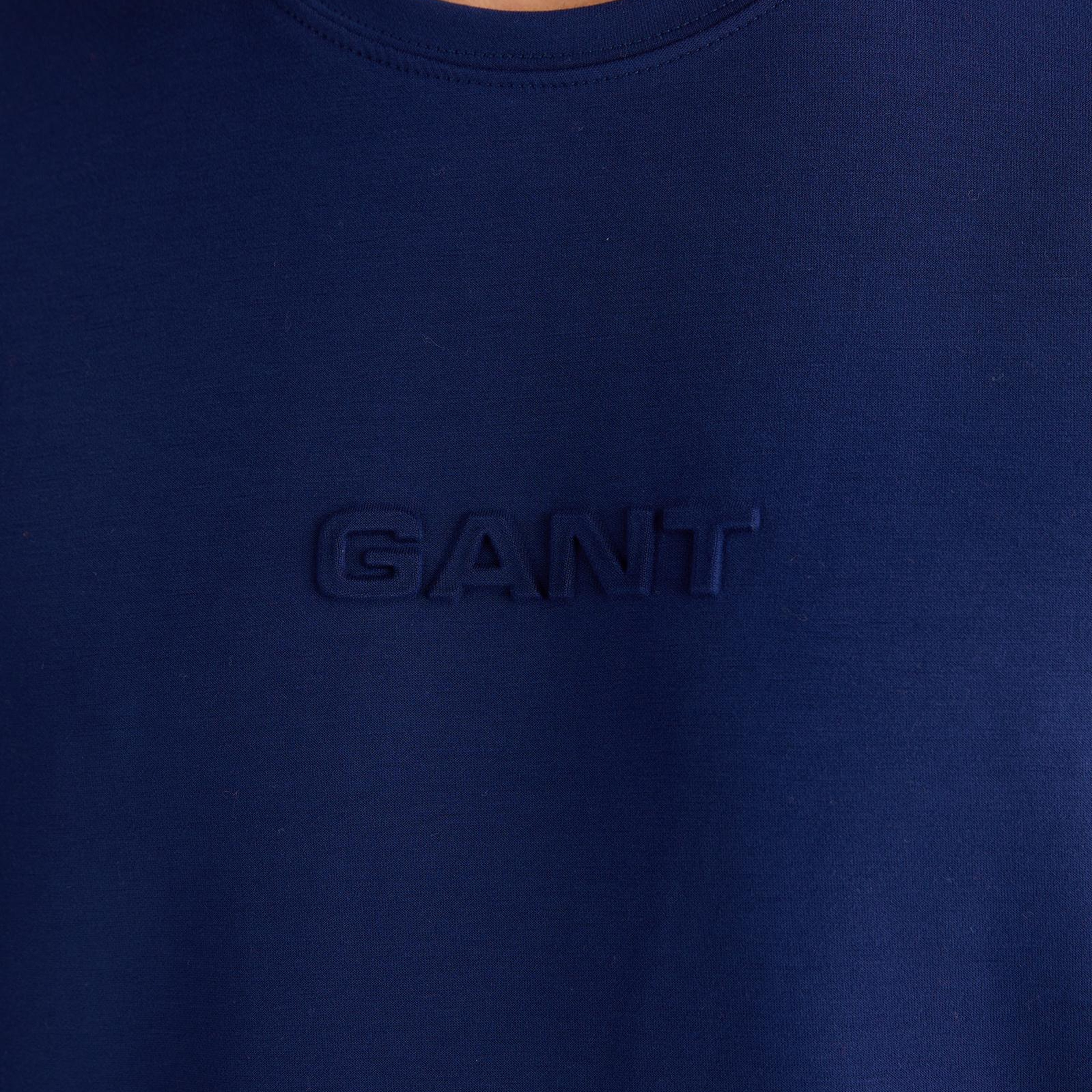 Erkek Mavi Relaxed Fit T-Shirt