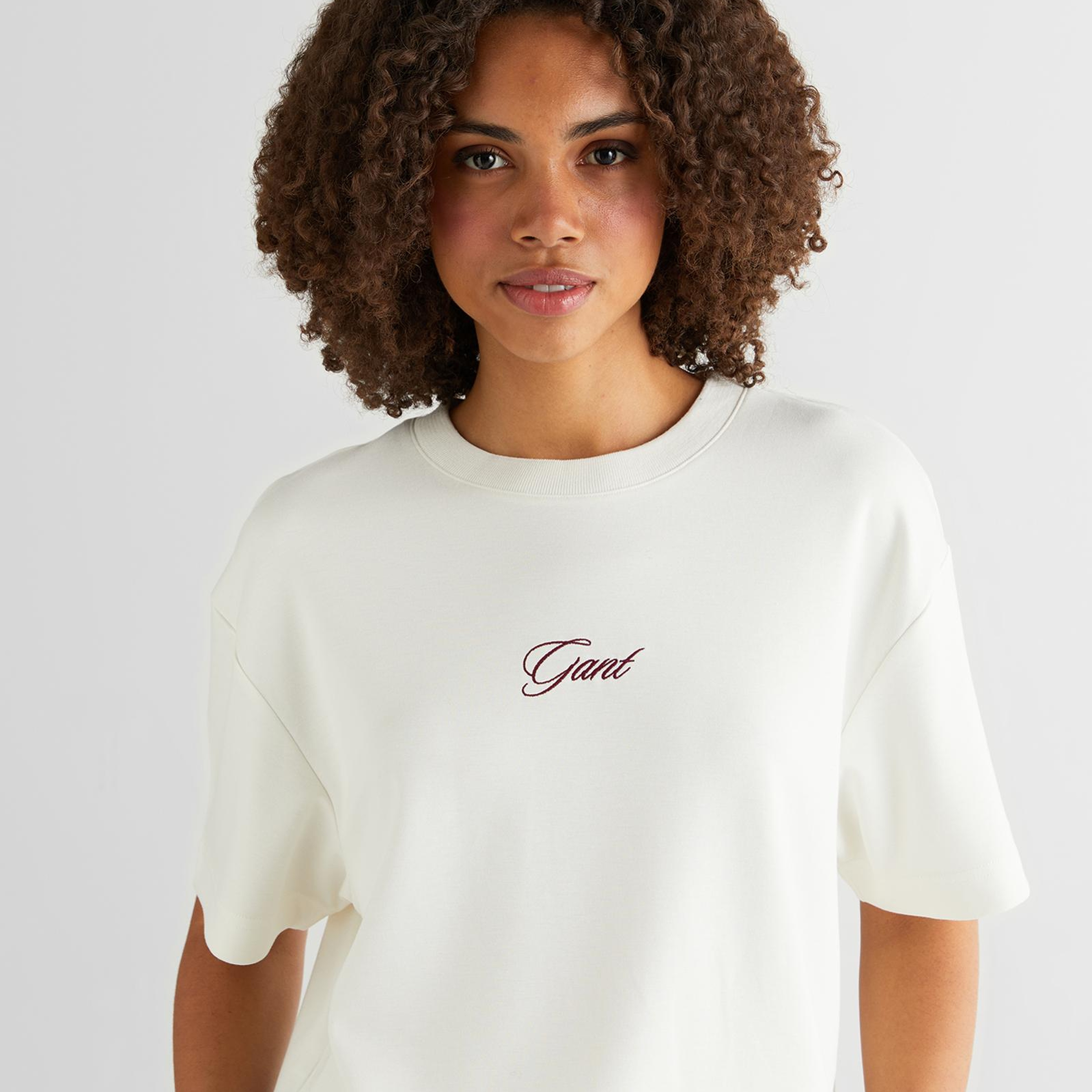Gant Logo Bisiklet Yaka Tişört