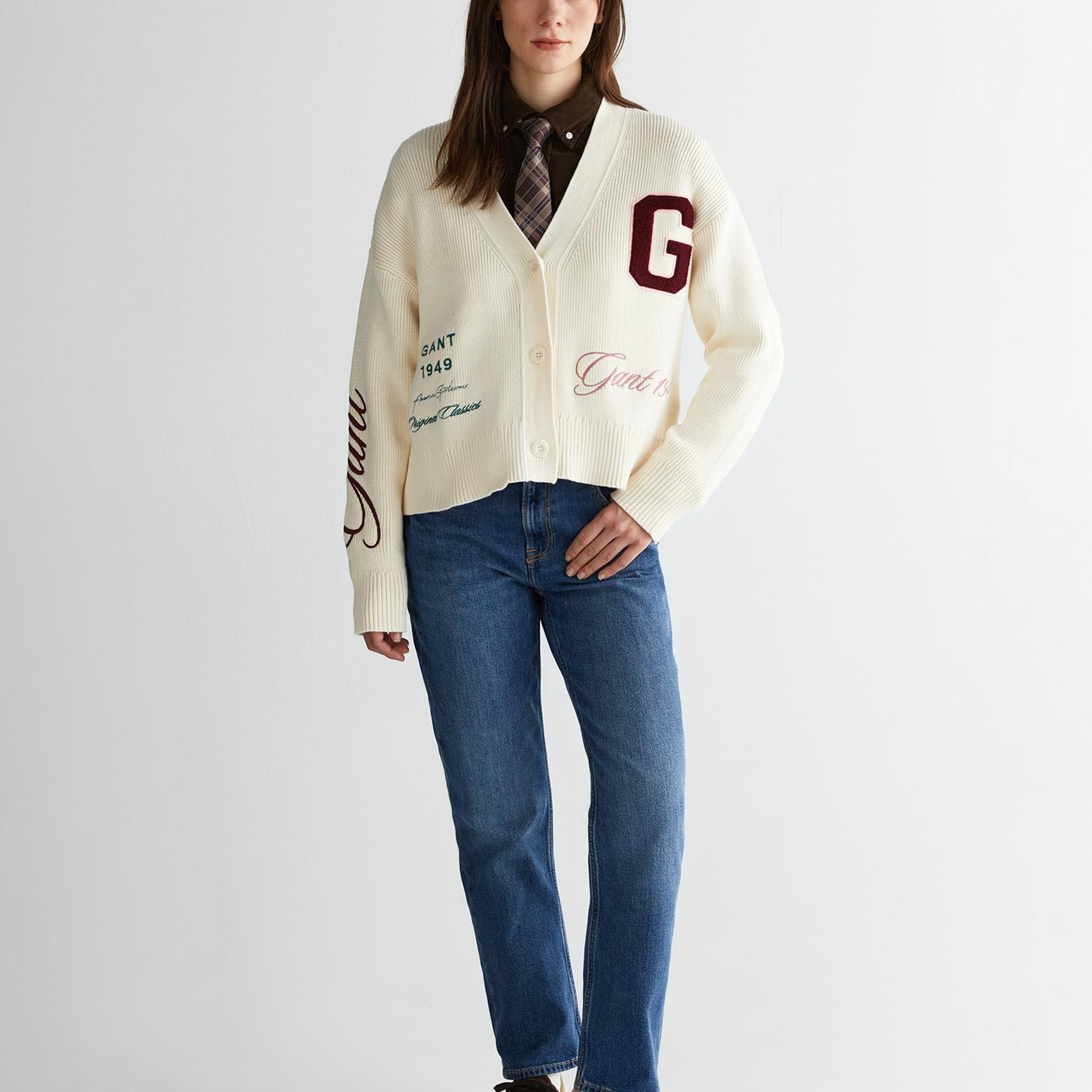 Gant embroidery college graphic tricot