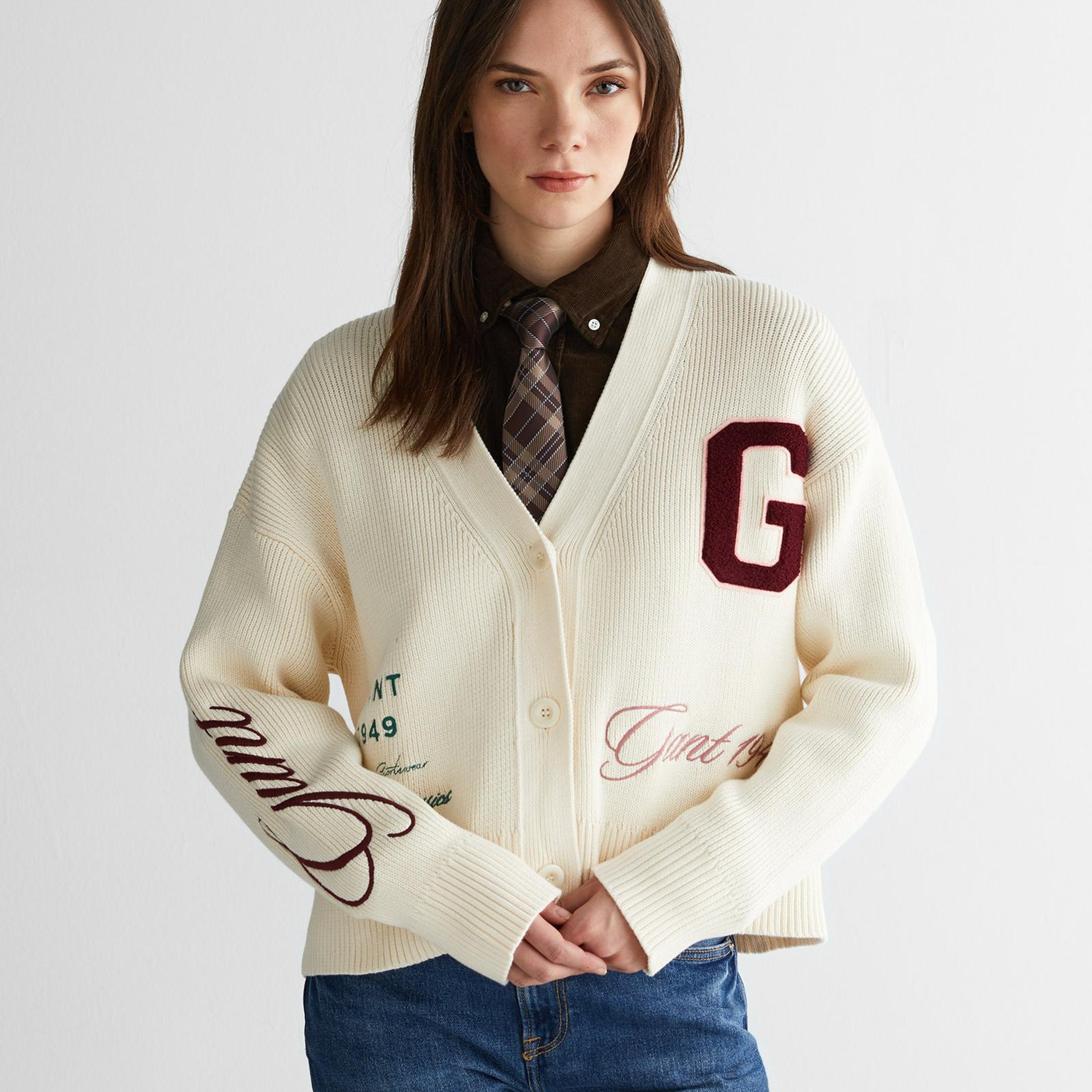Gant embroidery college graphic tricot