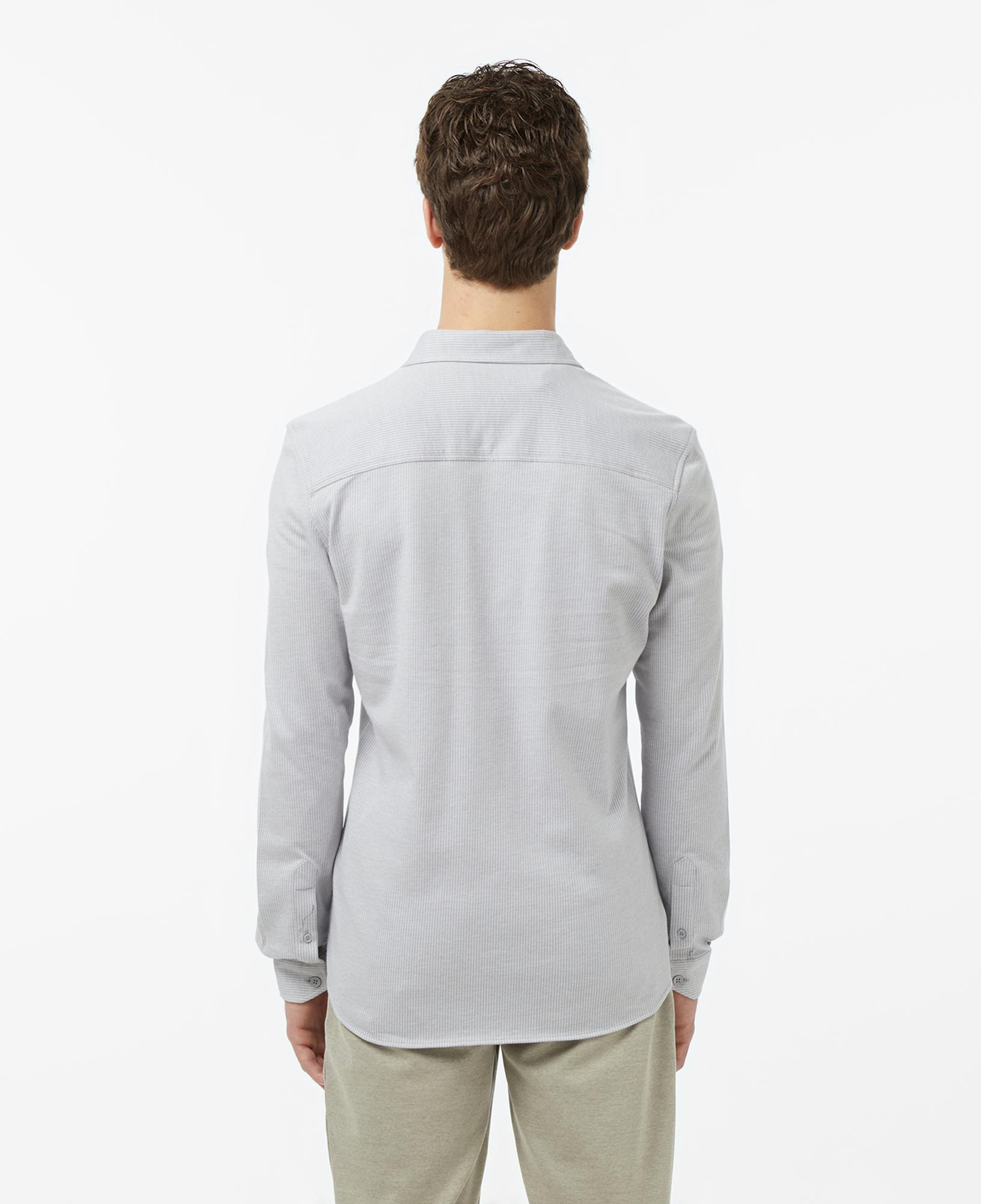 Lacoste Erkek Slim Fit Düğmeli Yaka Gri Gömlek