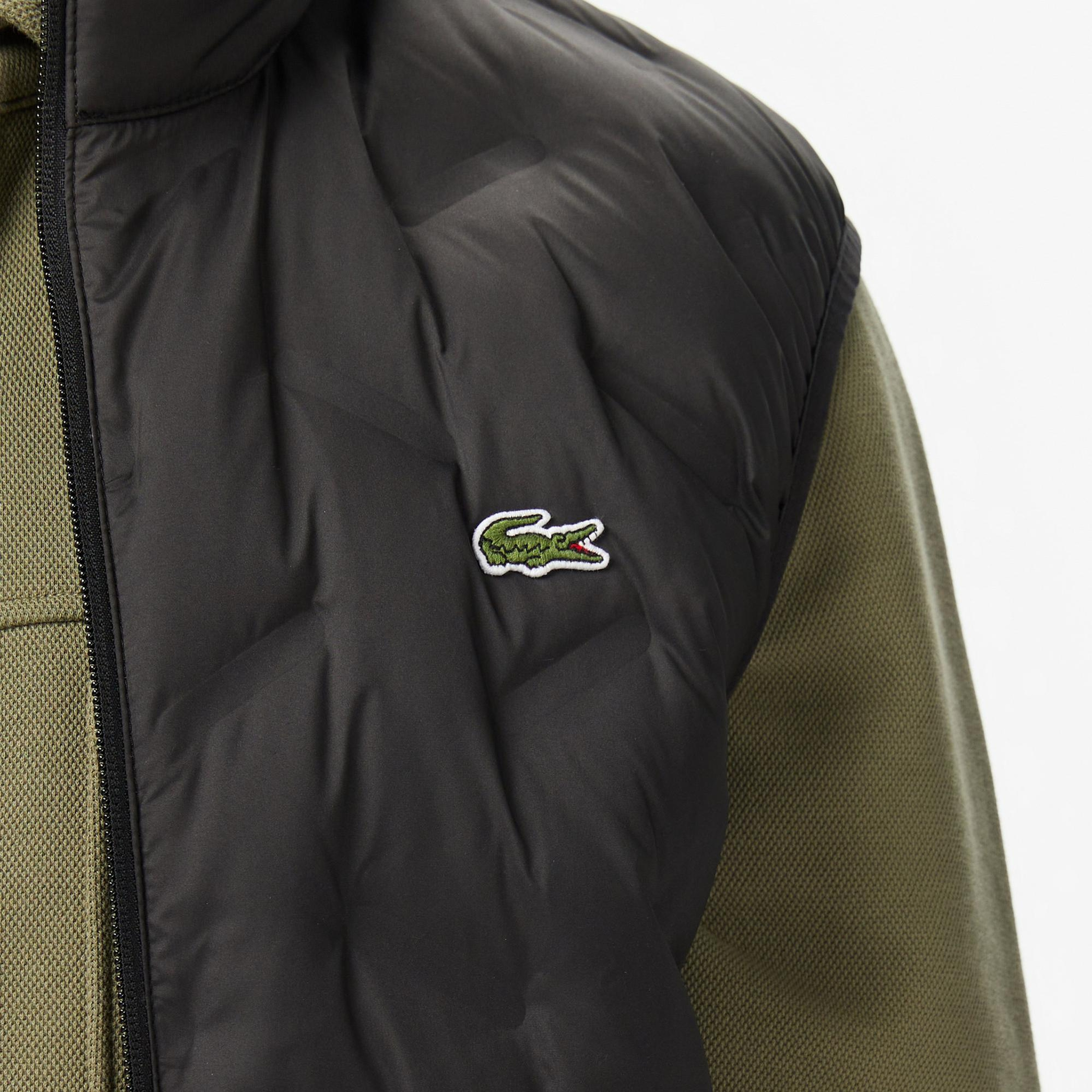 Lacoste Erkek Regular Fit Dik Yaka Kapitone Siyah Yelek